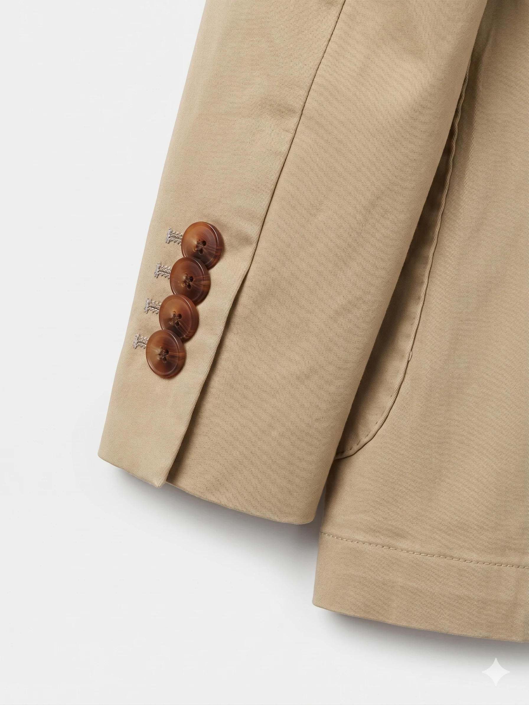 Americana Hombre Beige Algodón - Image 6
