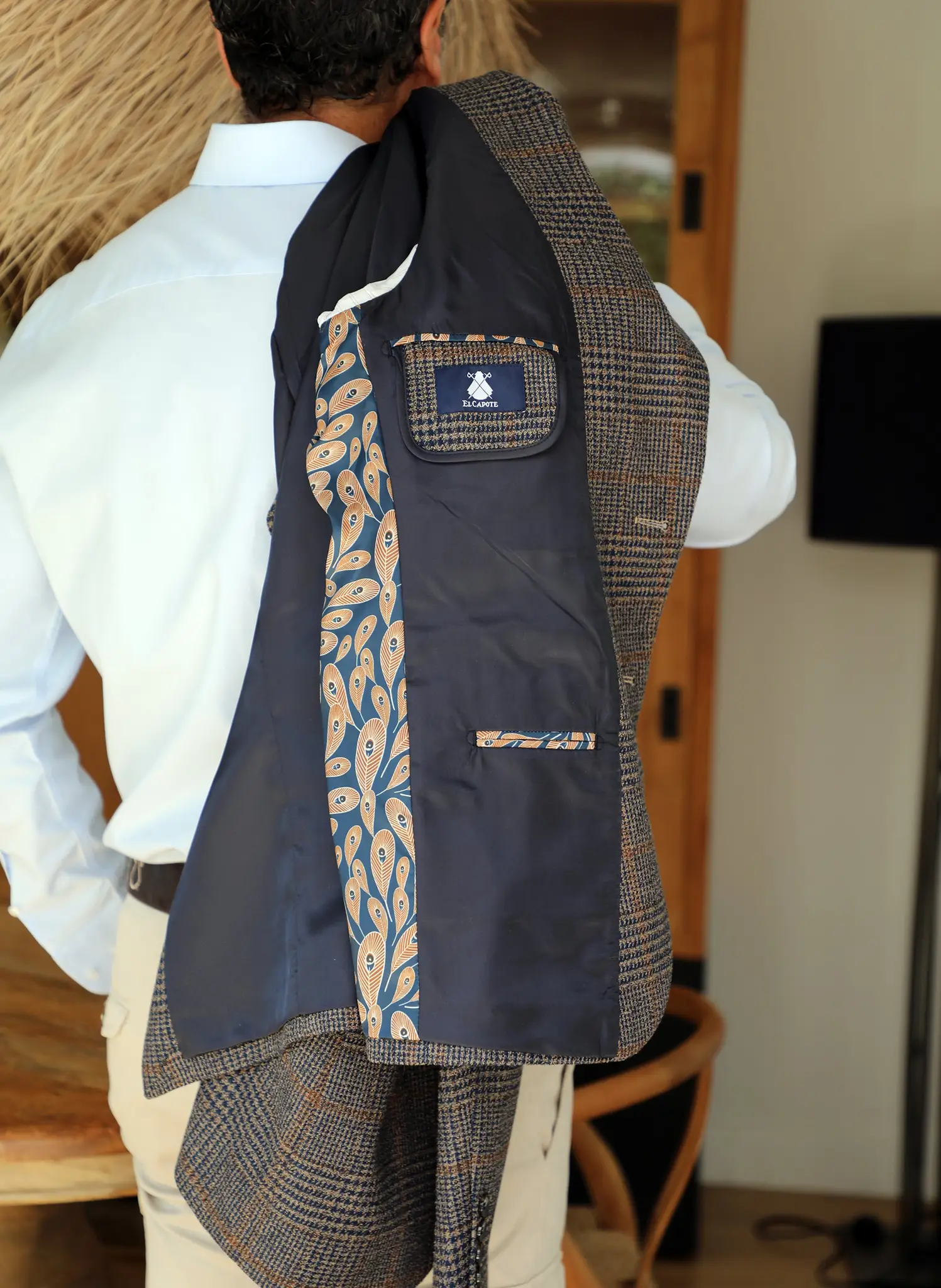 Americana Tweed Marrón Hombre - Image 6