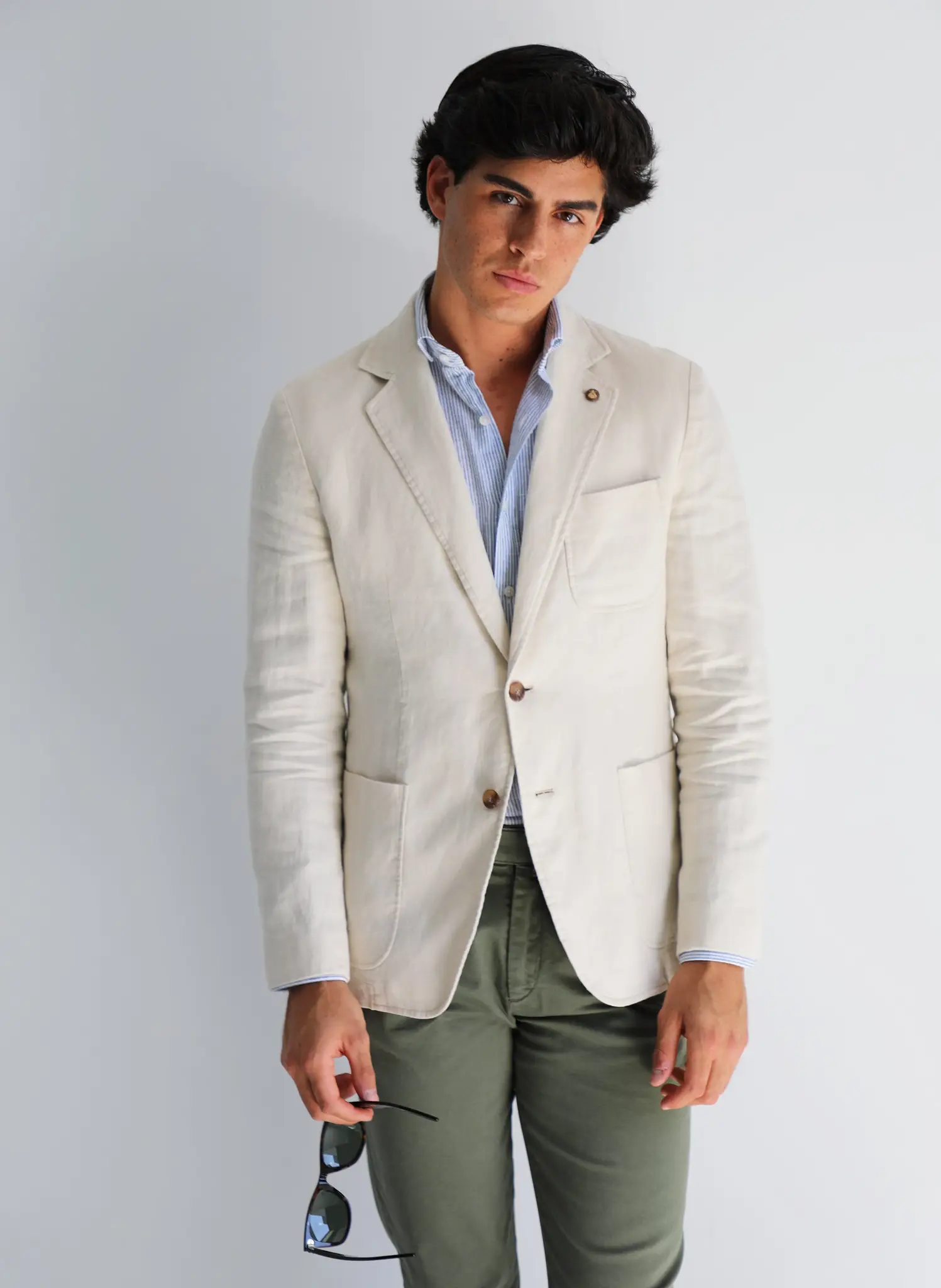 Americana Lino Beige Hombre - Image 3