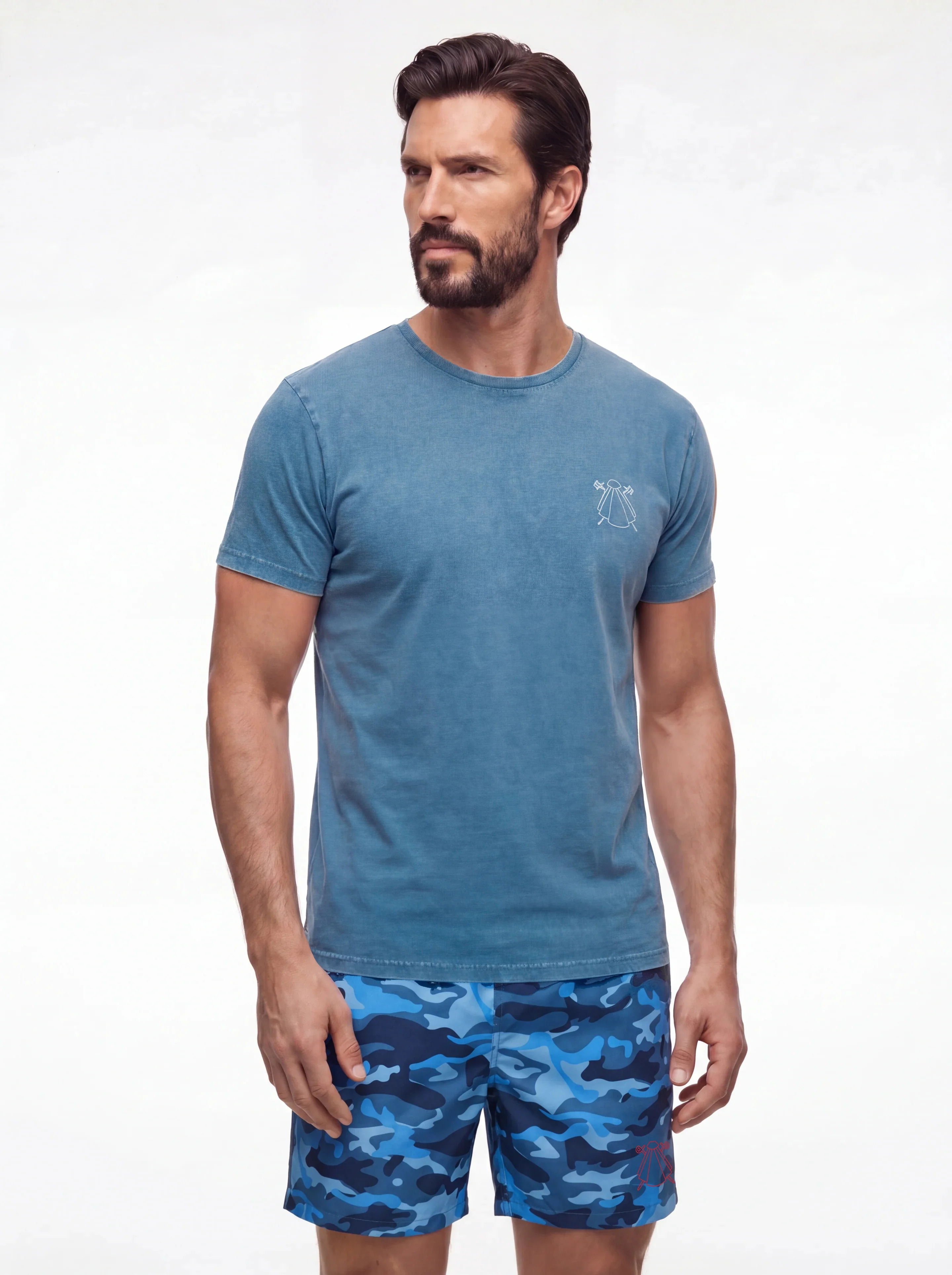 Bañador Azul Camuflaje Hombre