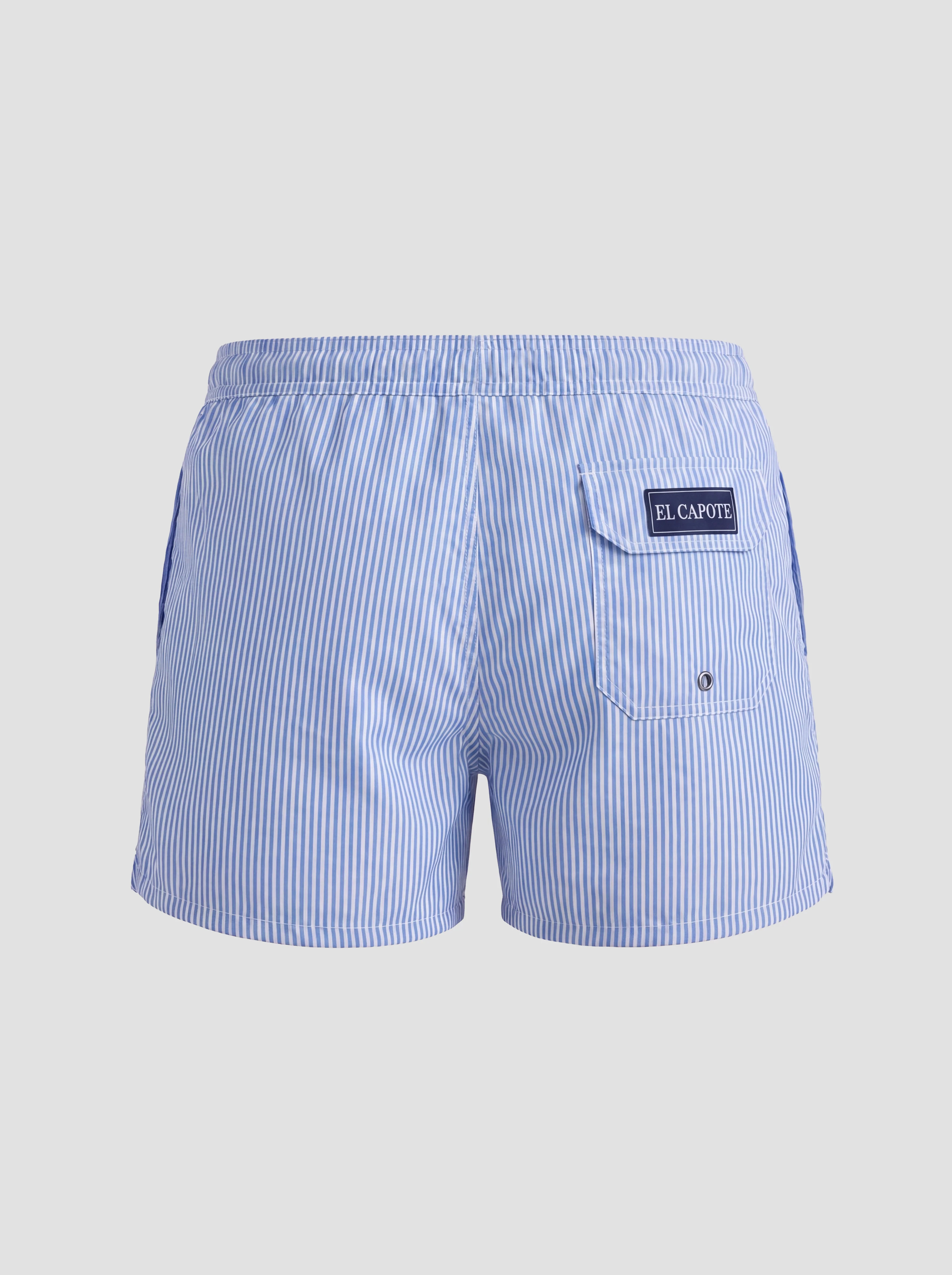 Bañador Rayas Azules Seersucker Hombre - Image 3