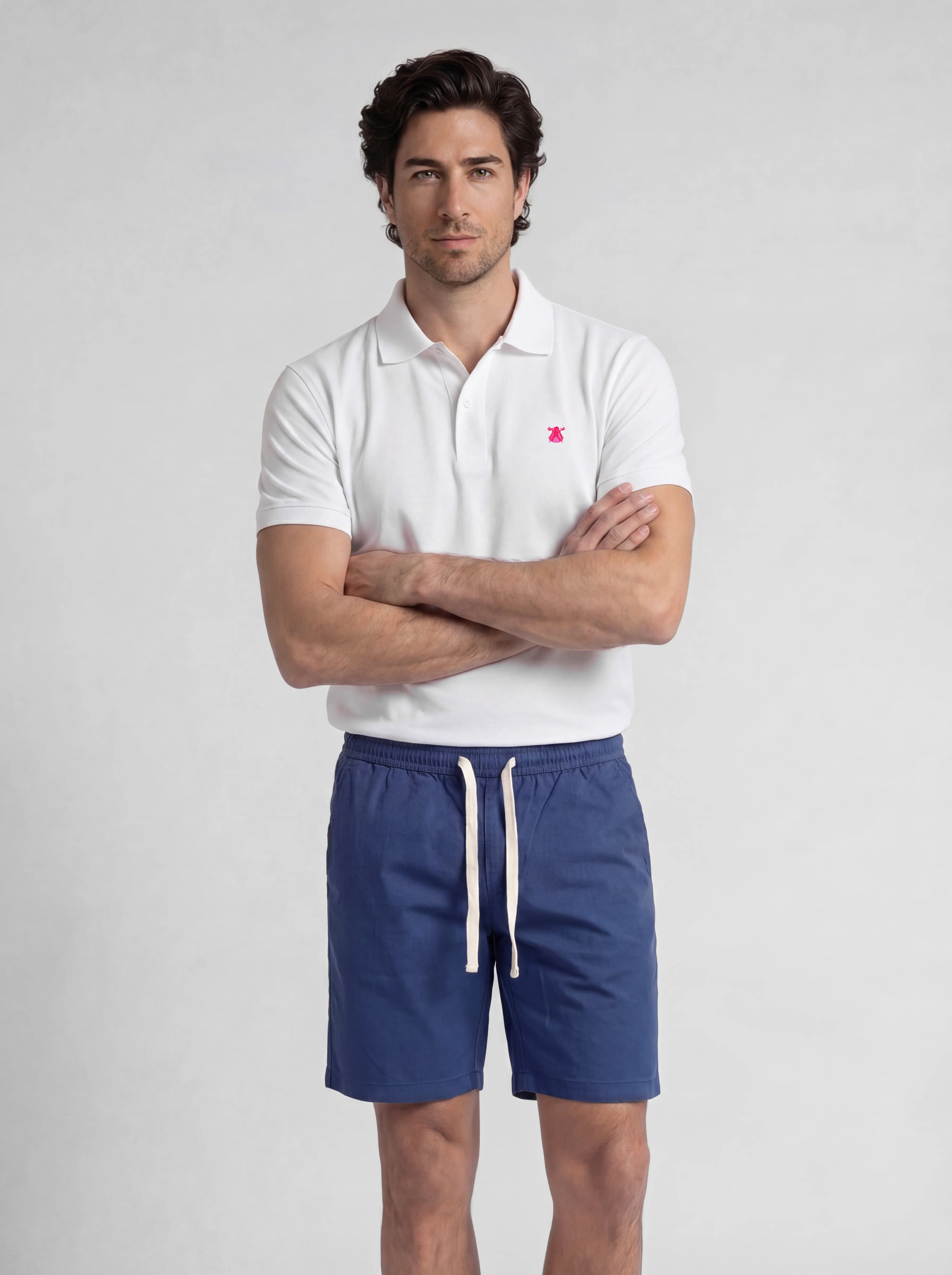 Bermudas Azul Cordón Hombre