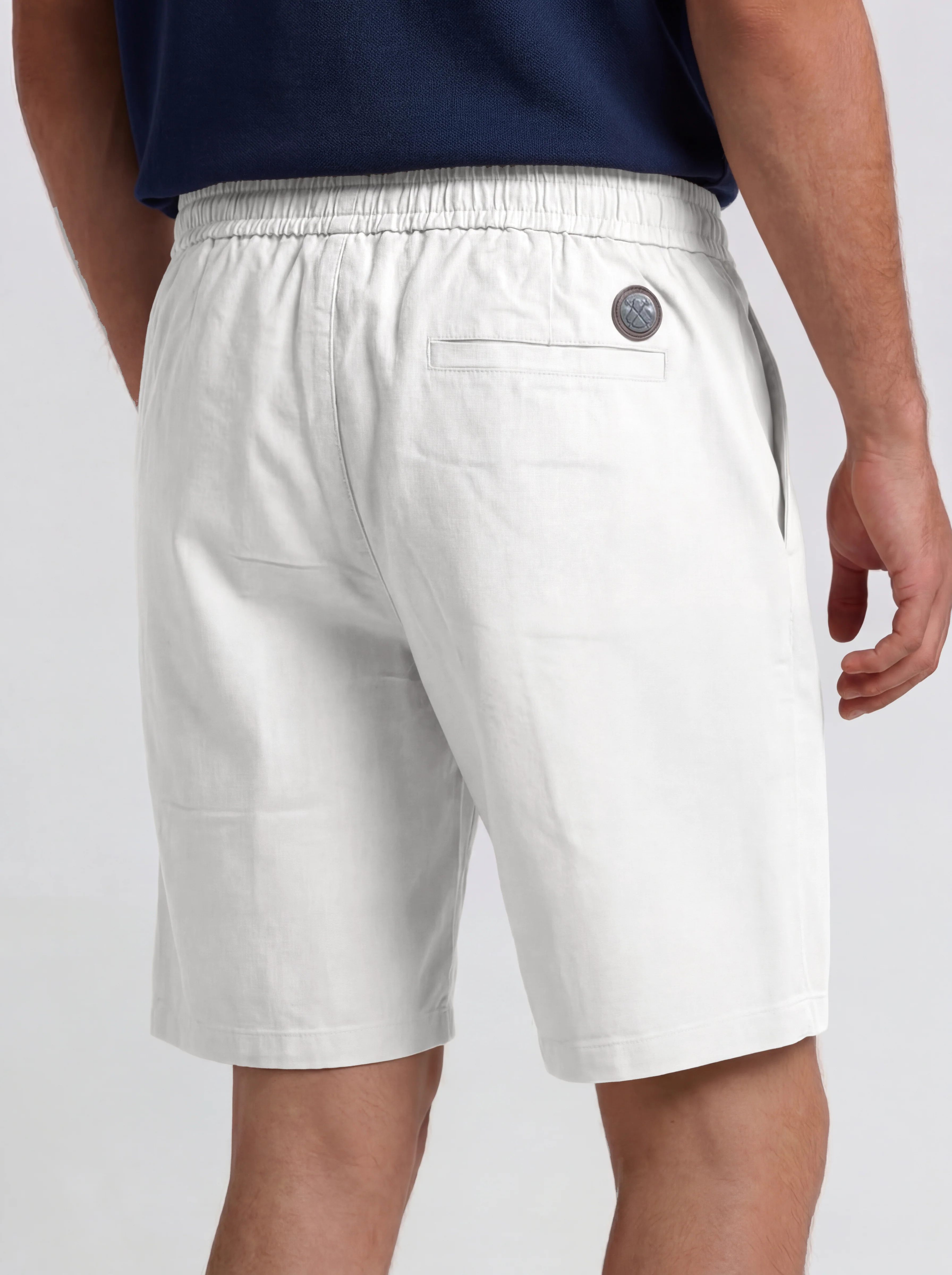 Bermudas Blanca Cordón Hombre - Image 2