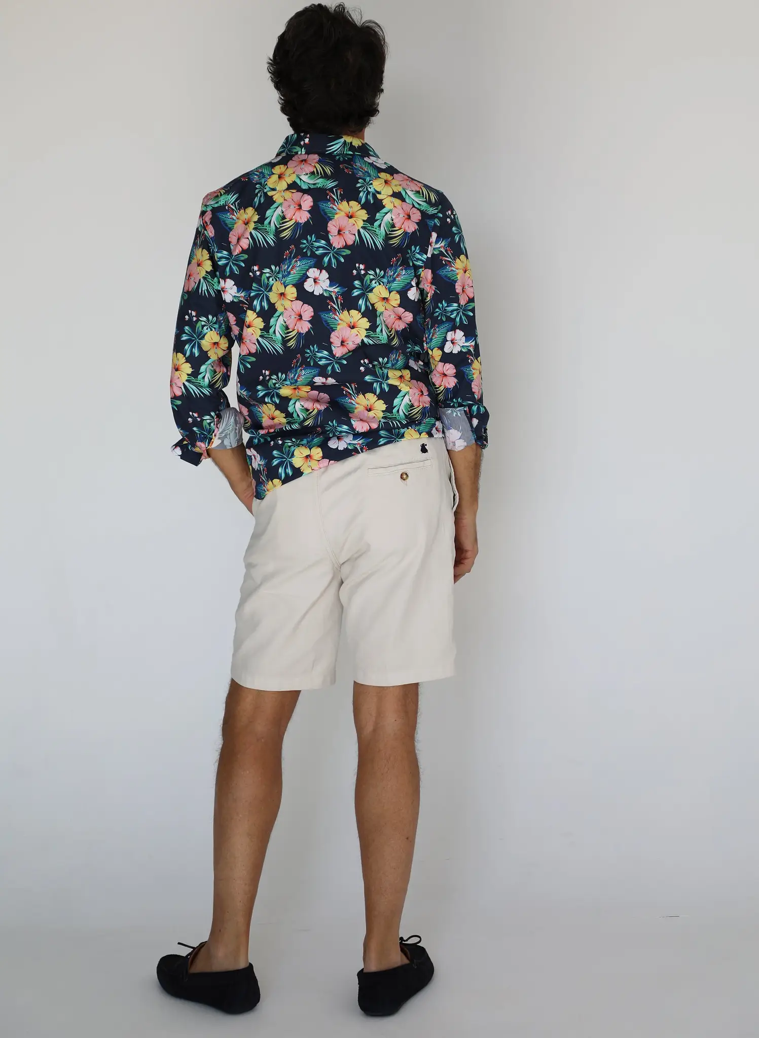 Bermudas Goma y Cordón Camel Hombre - Image 3