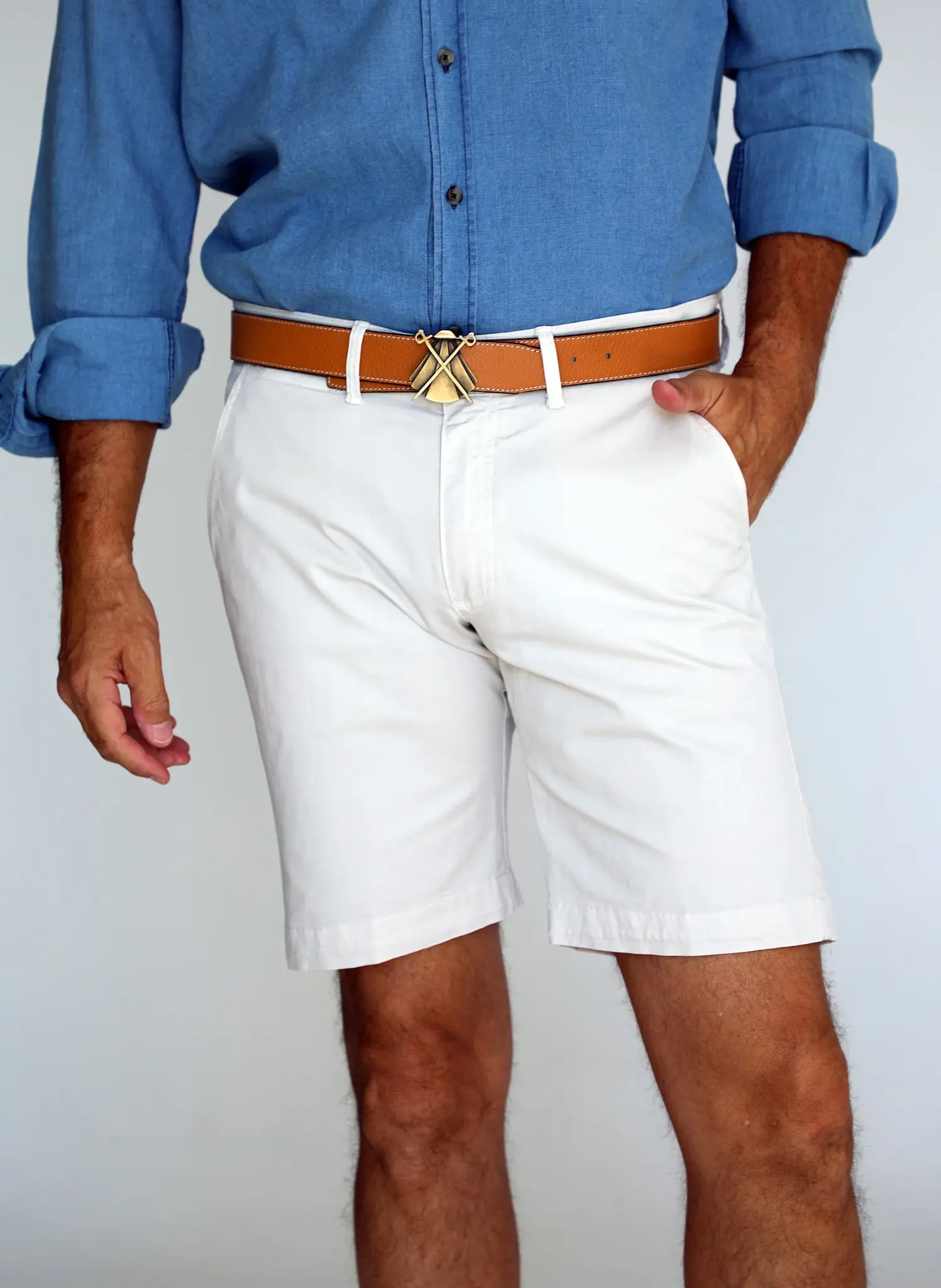 Bermudas Tipo Chino Beige Hombre - Image 6