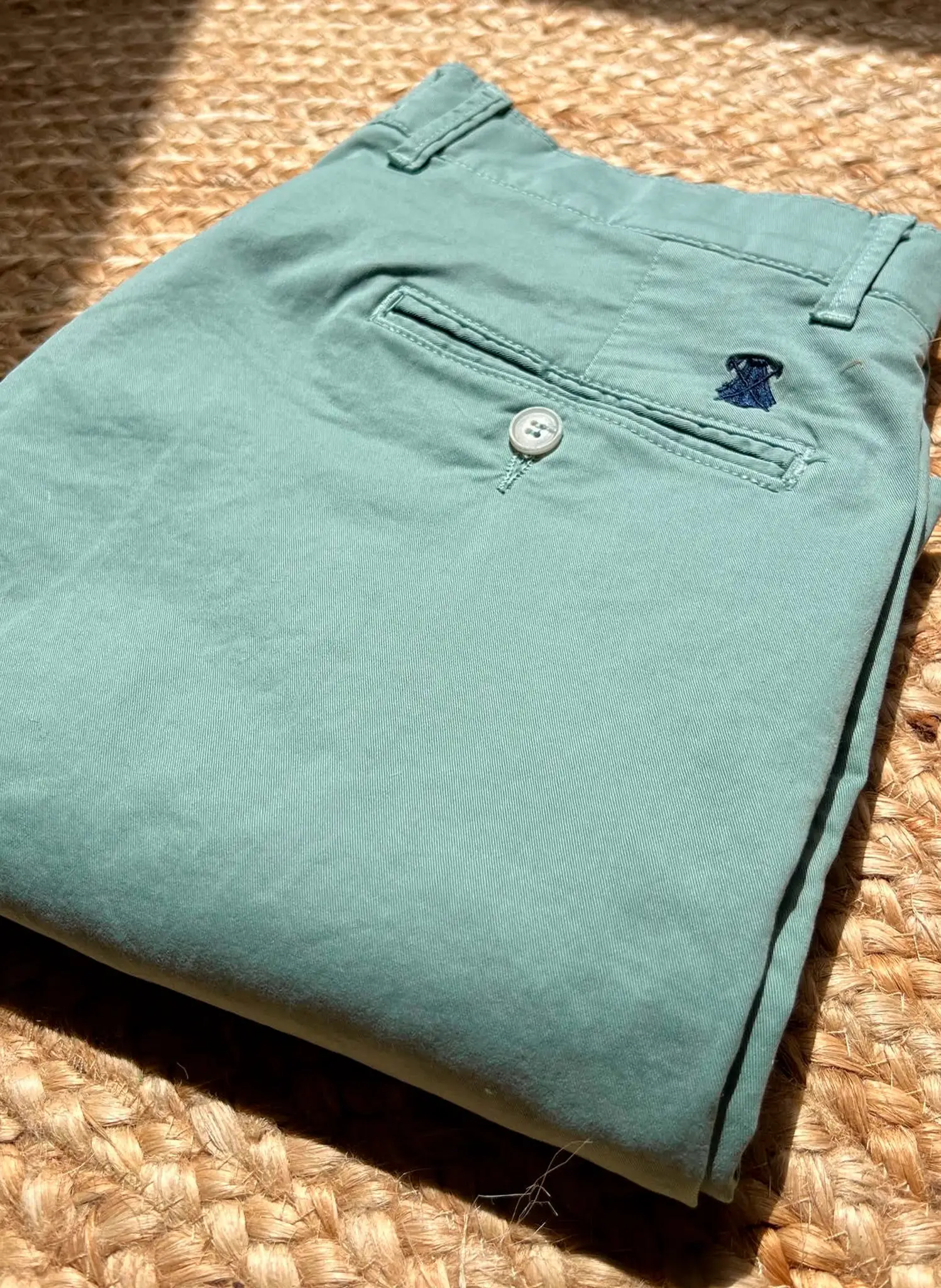 Bermudas Tipo Chino Verde Agua Hombre - Image 2
