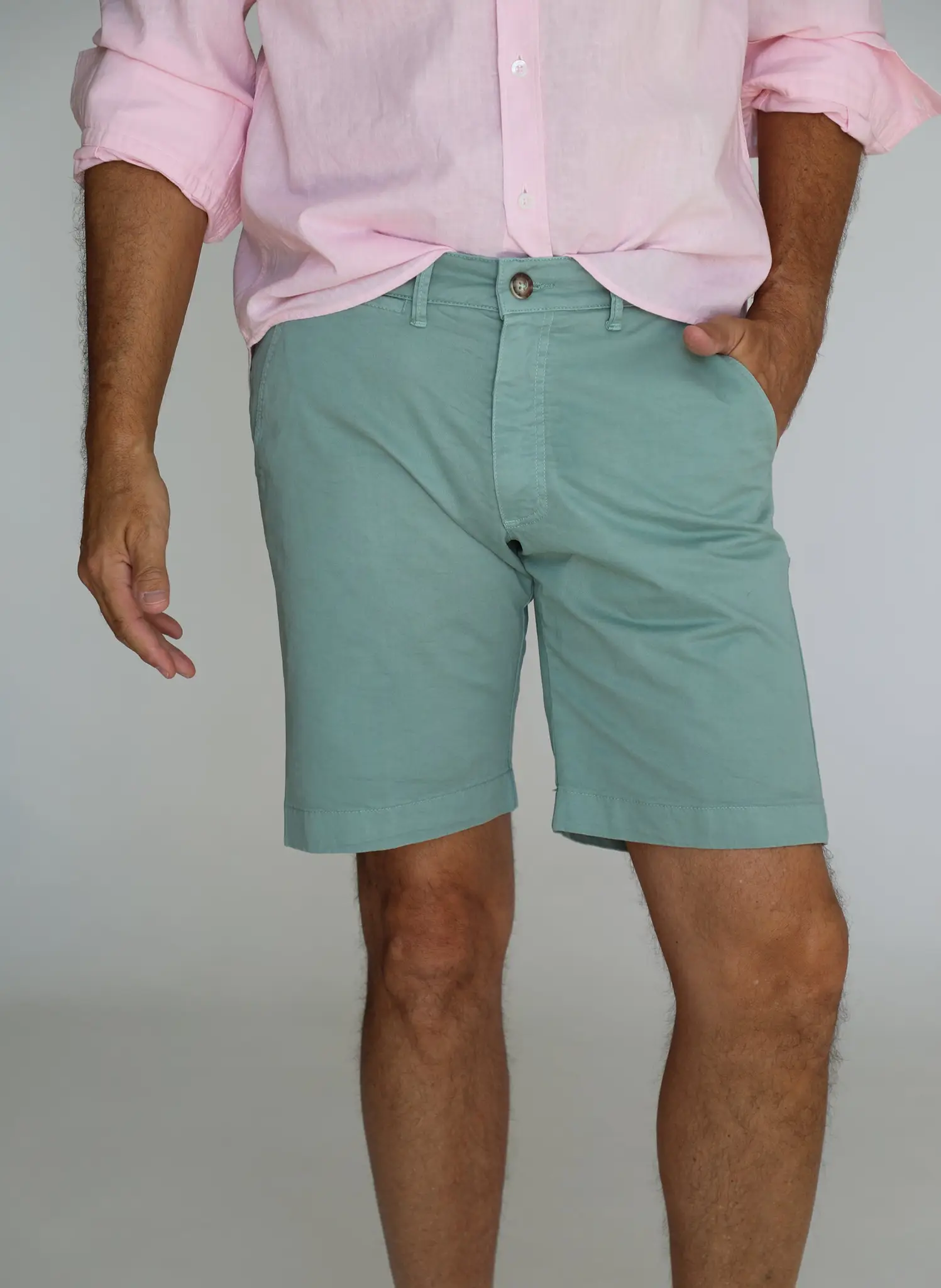 Bermudas Tipo Chino Verde Agua Hombre - Image 6