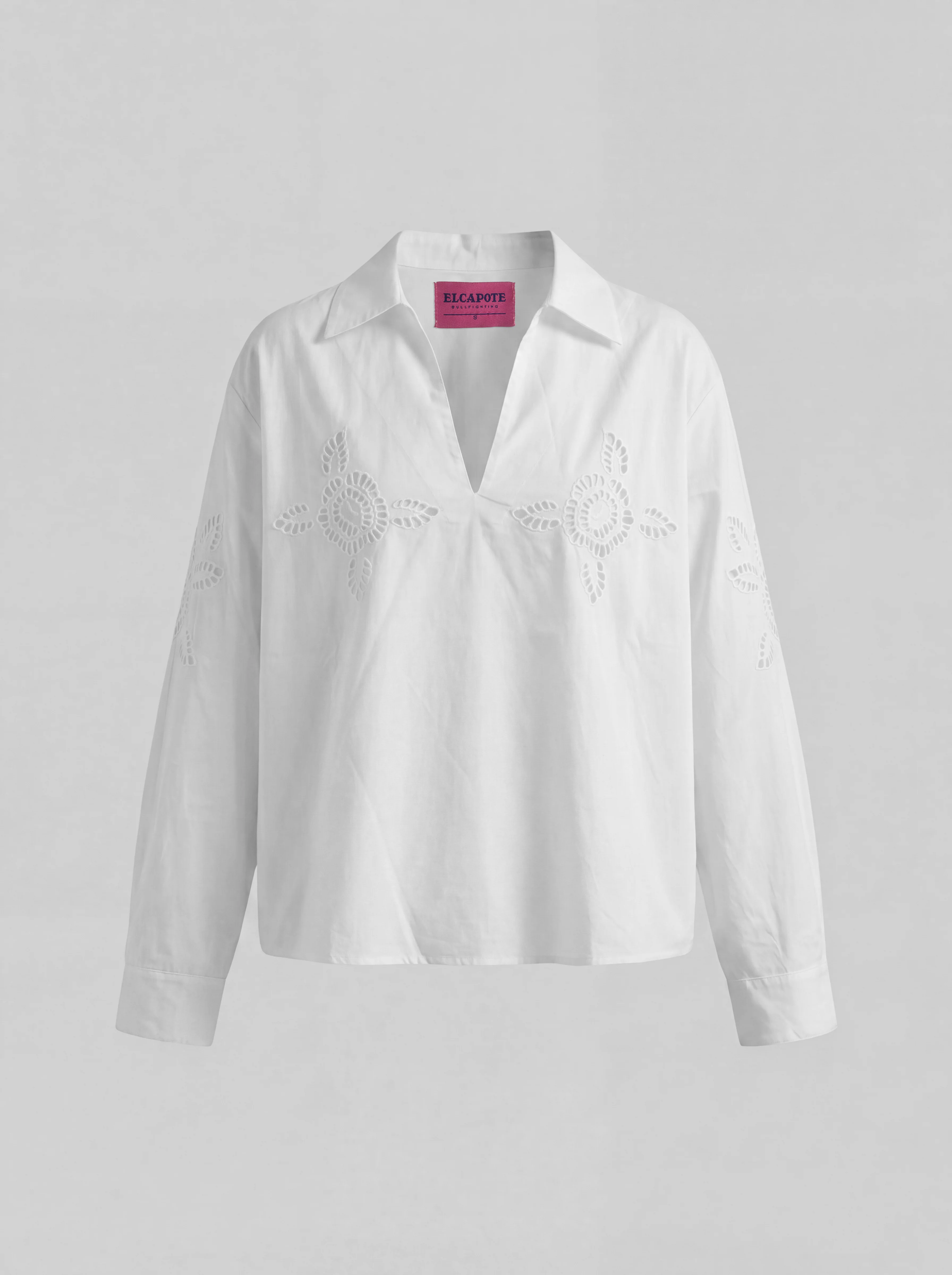 Blusa Blanca Calada Mujer - Image 3