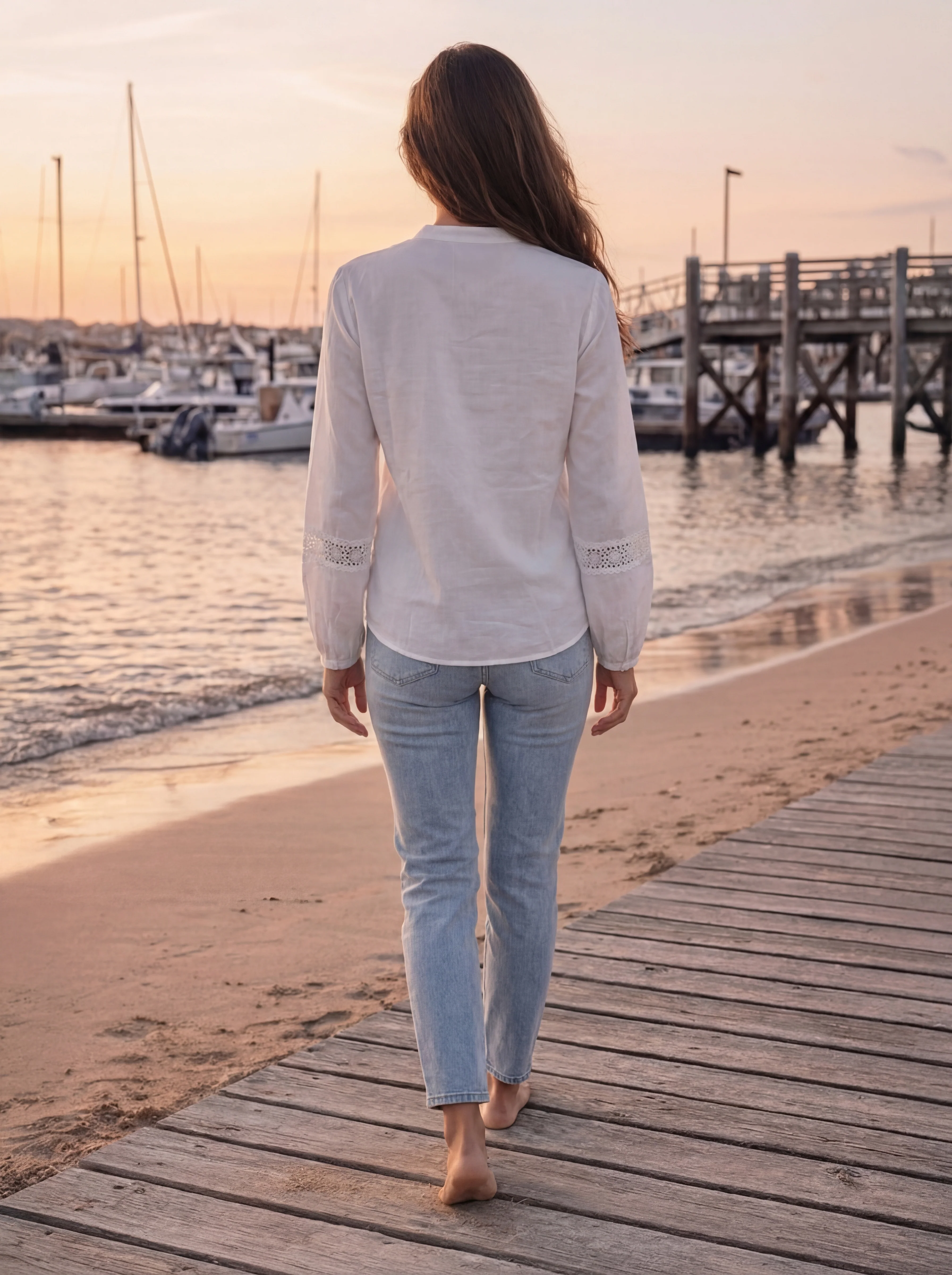 Blusa Blanca Castilla Mujer - Image 3