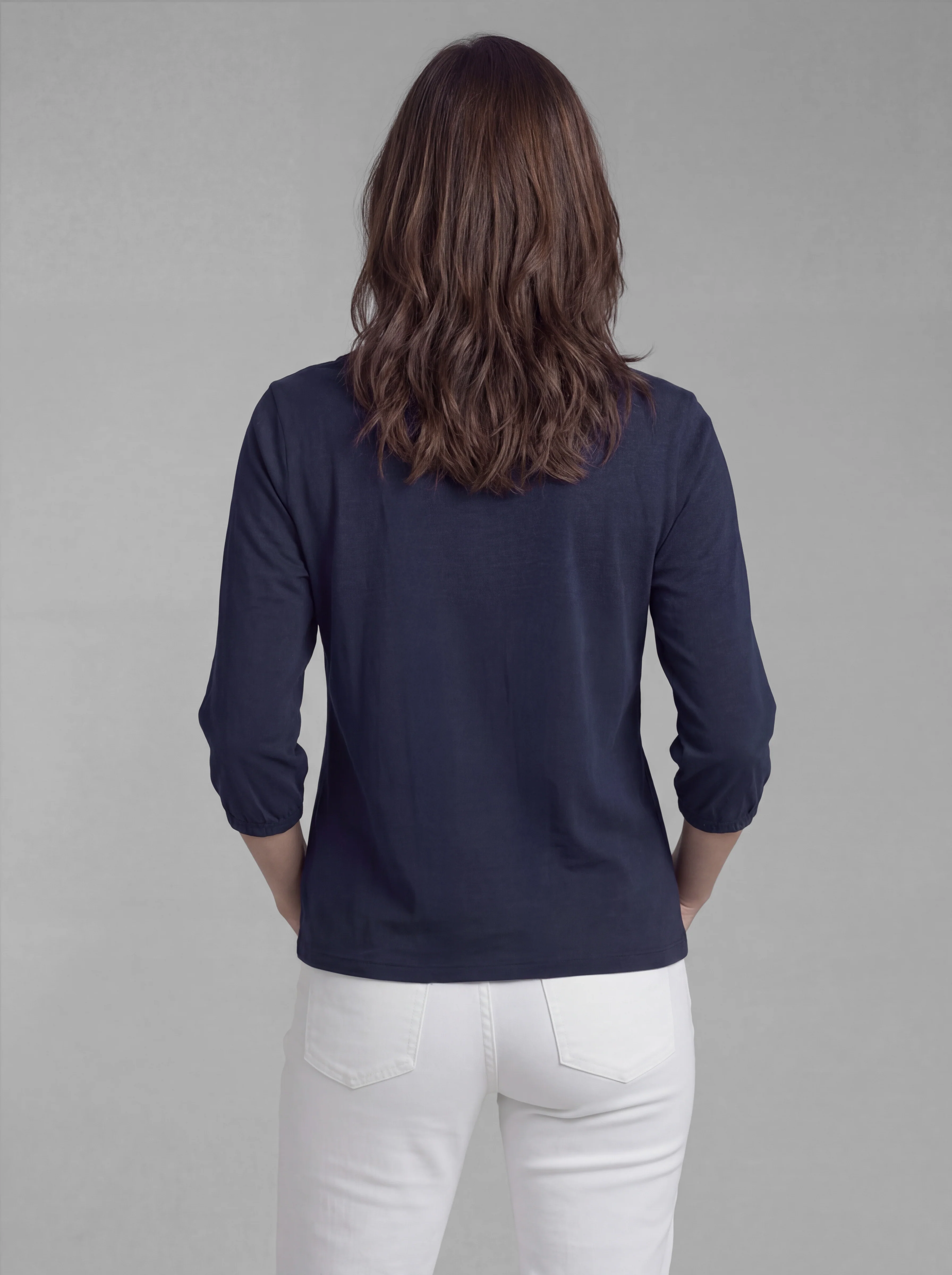 Blusa Romántica Marino Mujer - Image 2