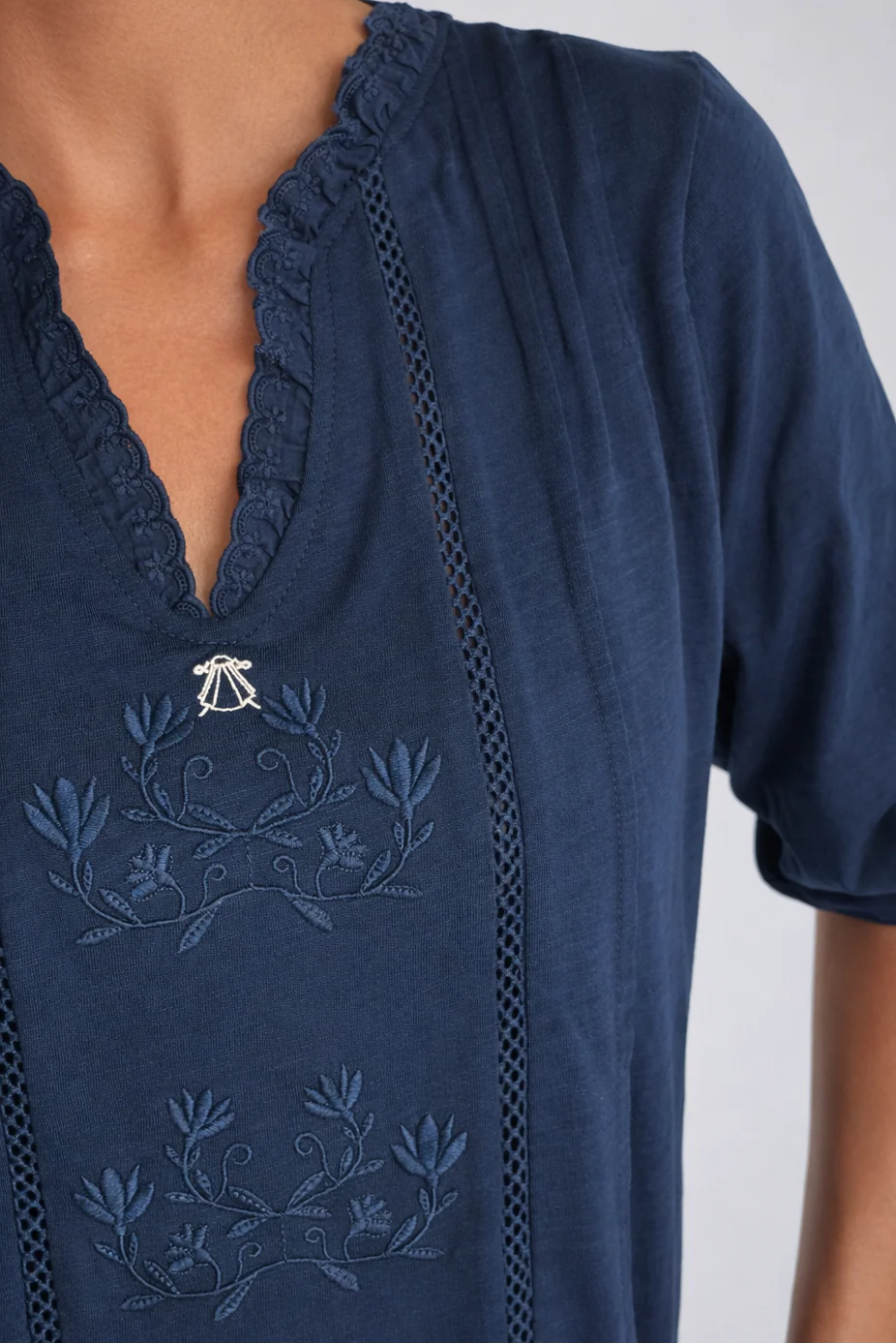 Blusa Romántica Marino Mujer - Image 4