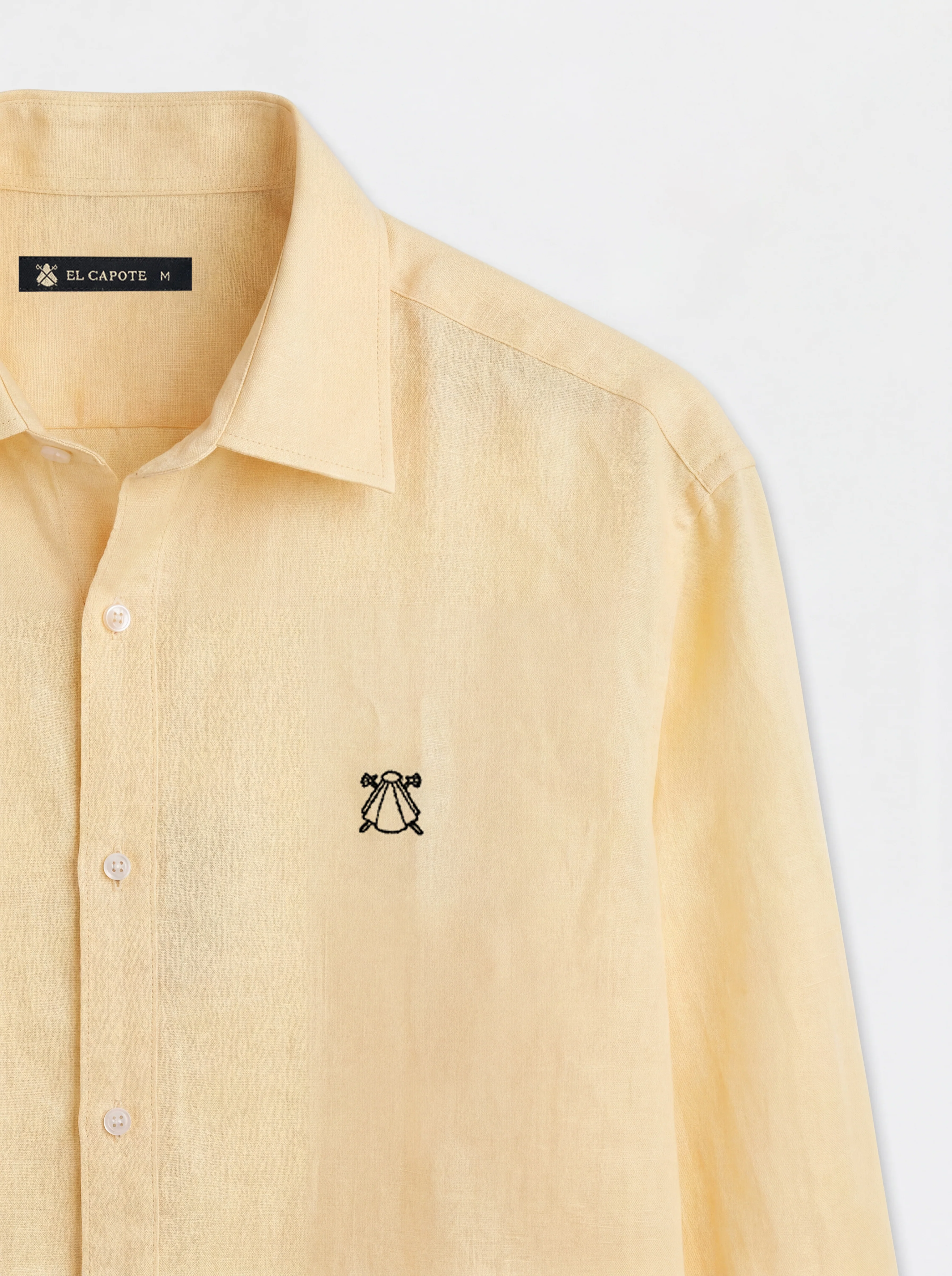 Camisa Amarilla Lino Hombre - Image 3