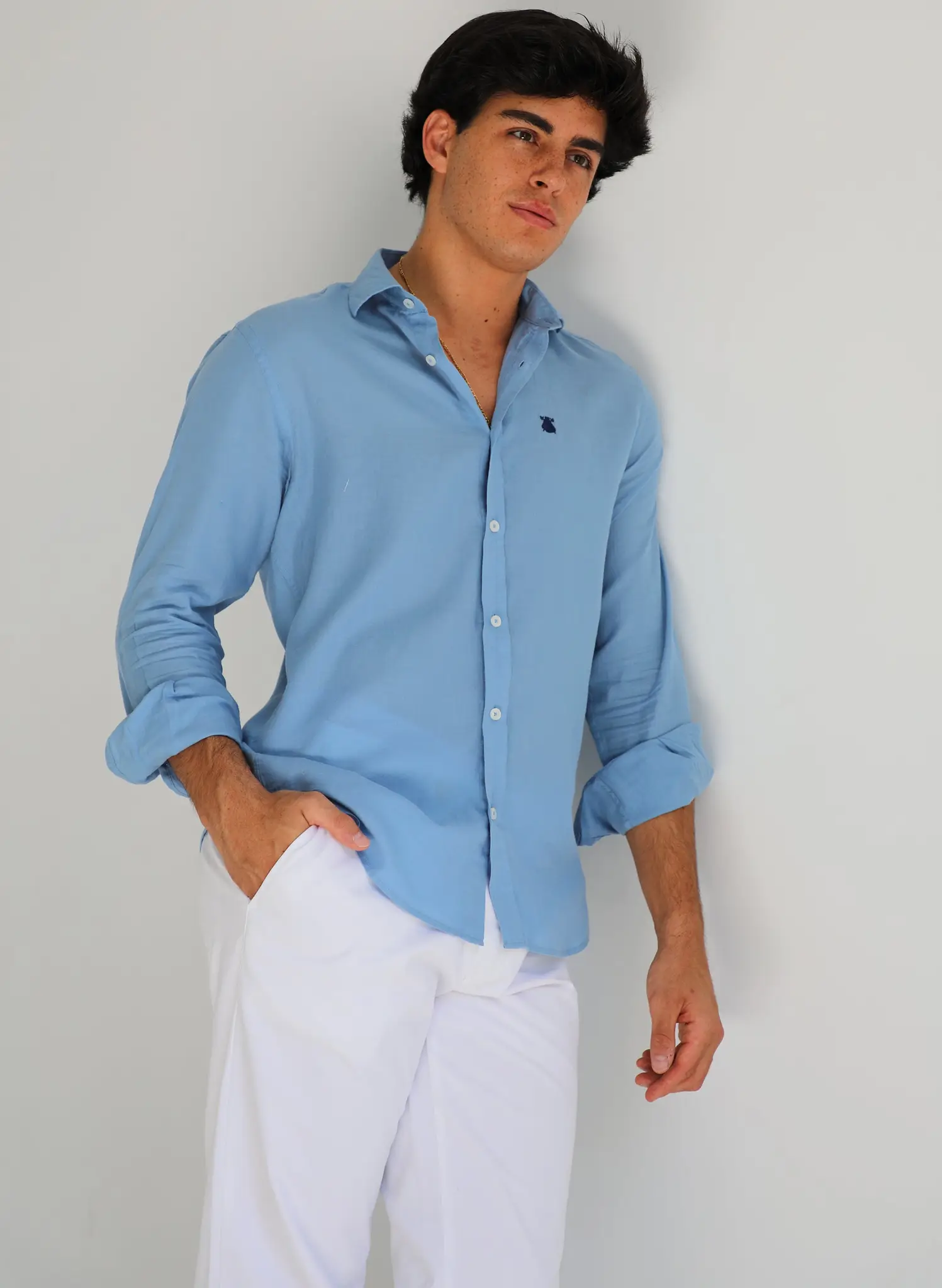 Camisa Azul Denim Shibuya Hombre - Image 2