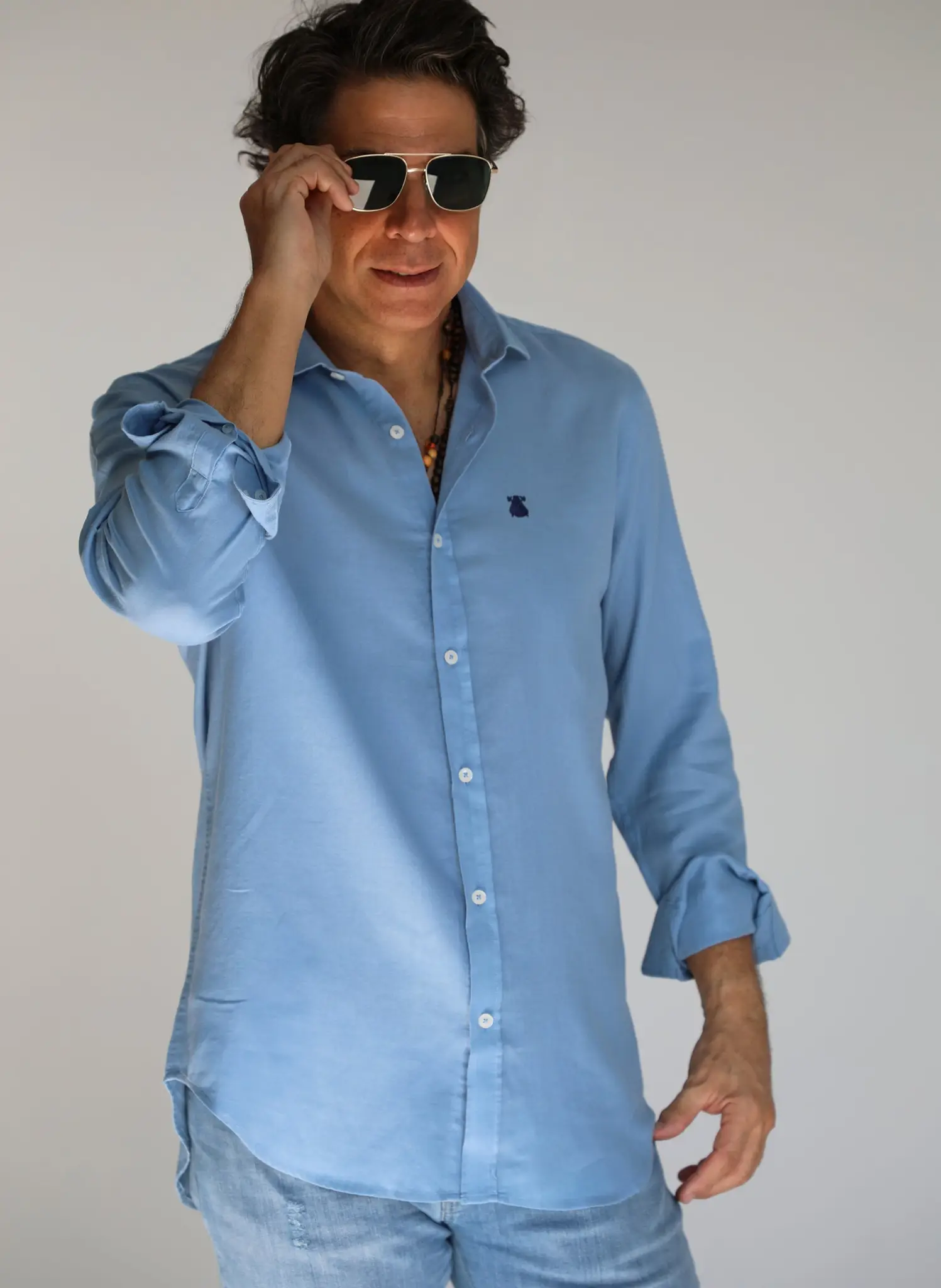 Camisa Azul Denim Shibuya Hombre - Image 3