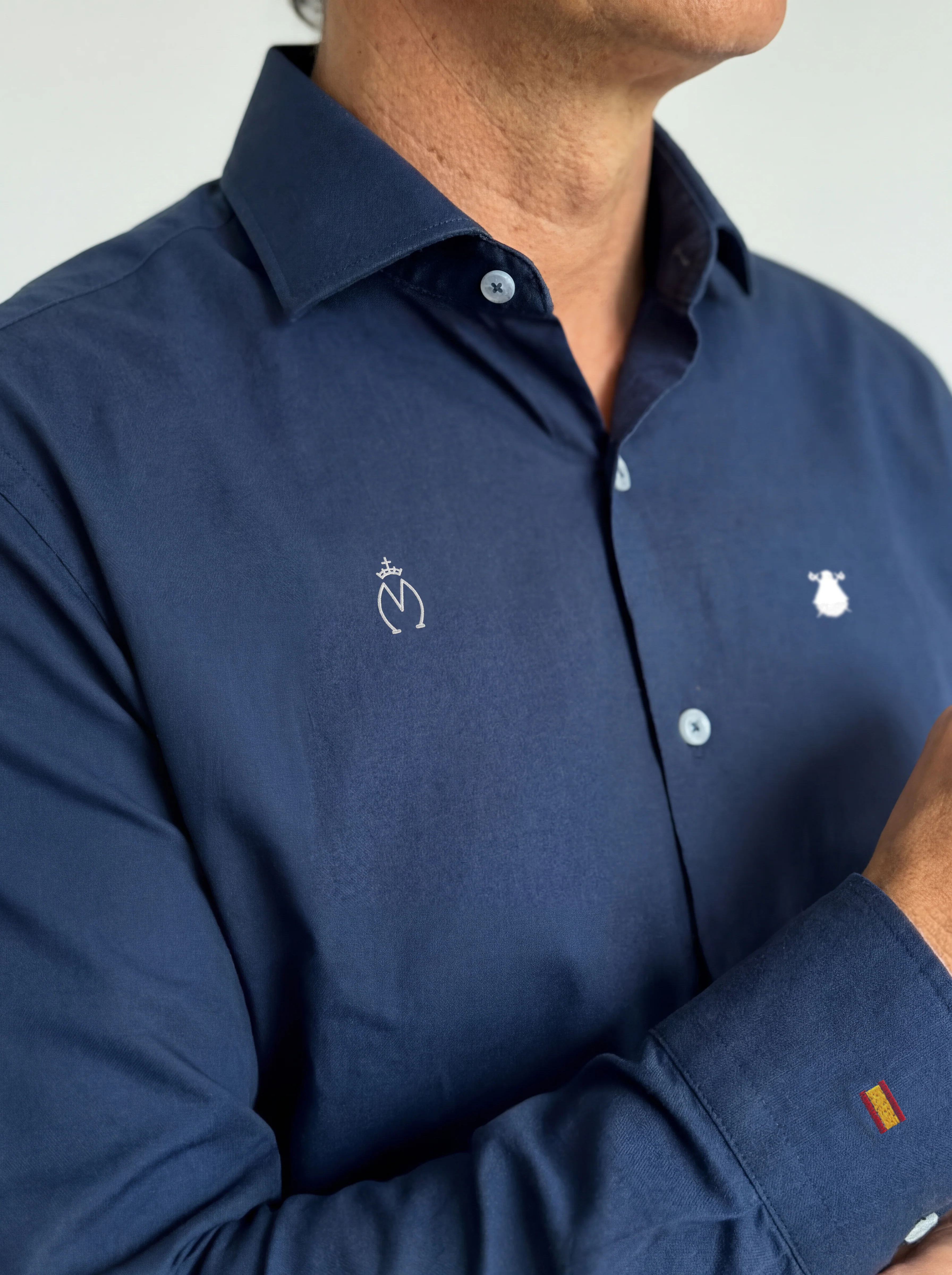 Camisa Azul Marino Personalizable Hombre - Image 5