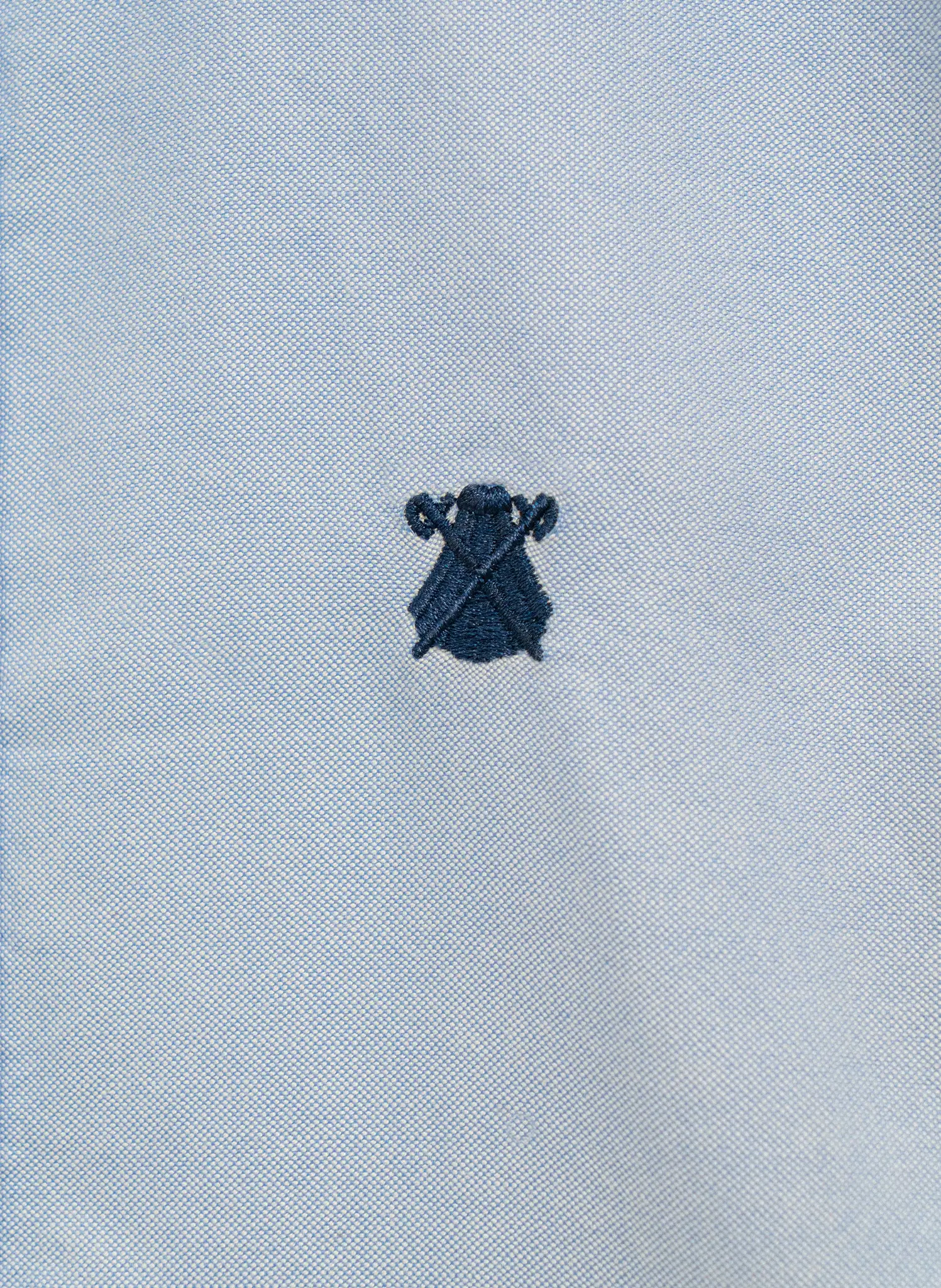 Camisa Azul Oxford Claro Cuello Botón Hombre - Image 3