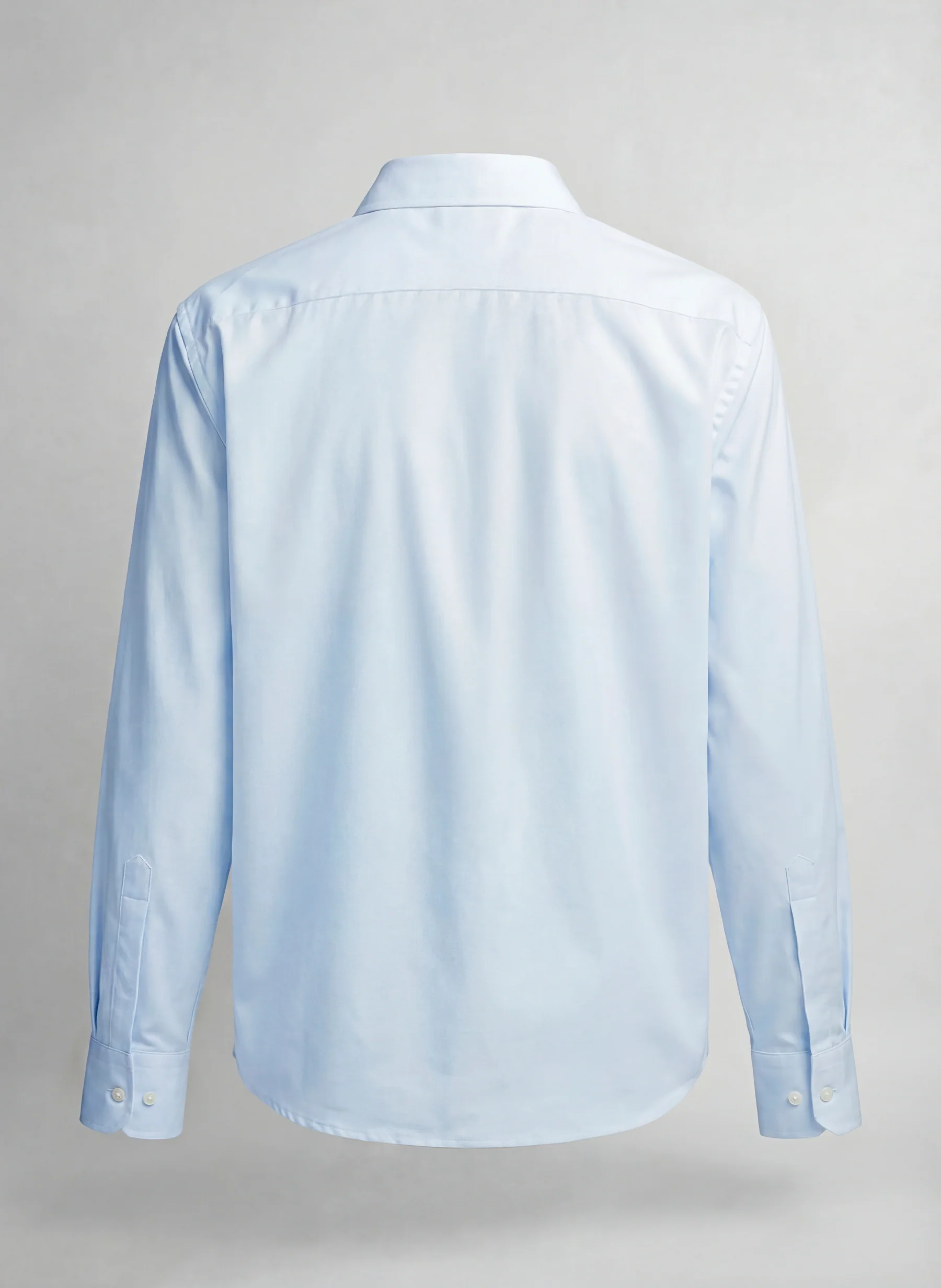 Camisa Azul Oxford  Cuello Italiano Mujer - Image 3