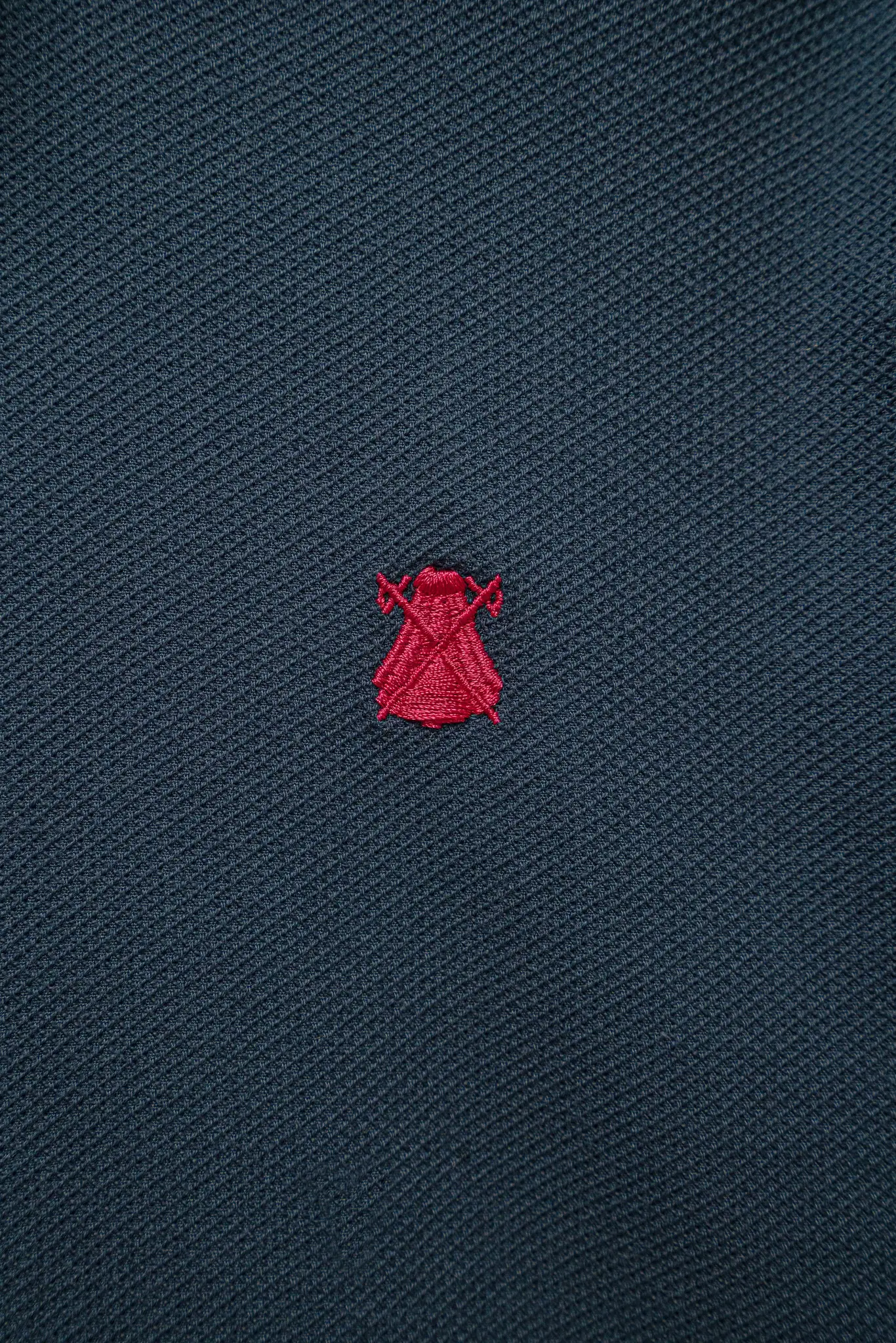 Camisa Azul Grisacea Nido de Abeja Capote Rosa Hombre - Image 3