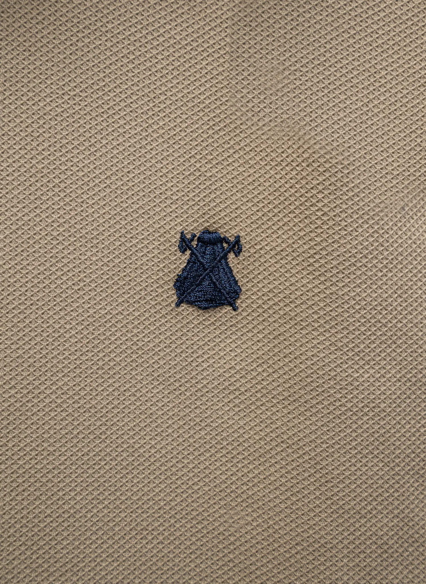 Camisa Camel Nido de Abeja Capote Azul Hombre - Image 3
