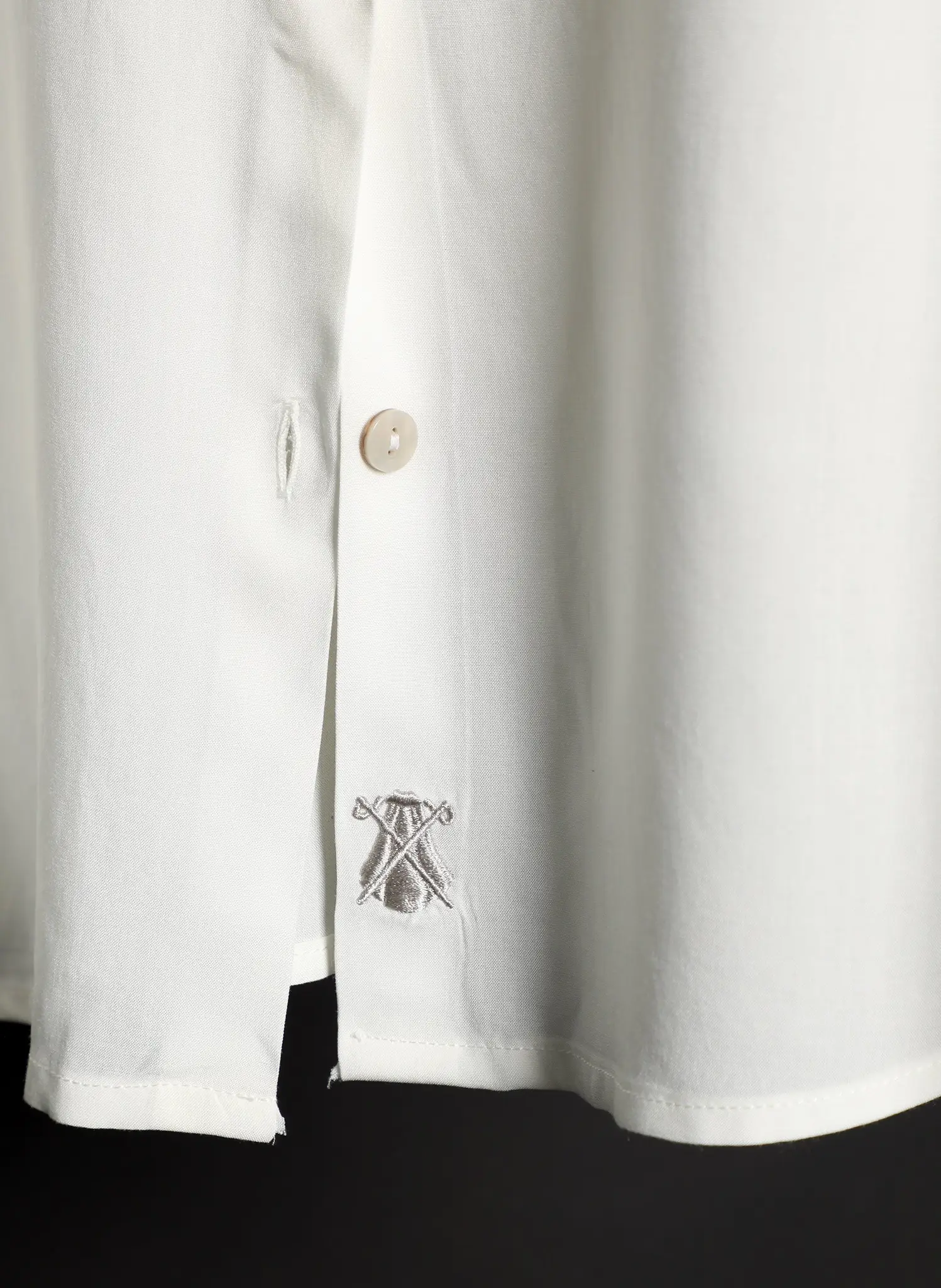 Camisa Blanca Viscosa Lentejuelas Mujer - Image 5