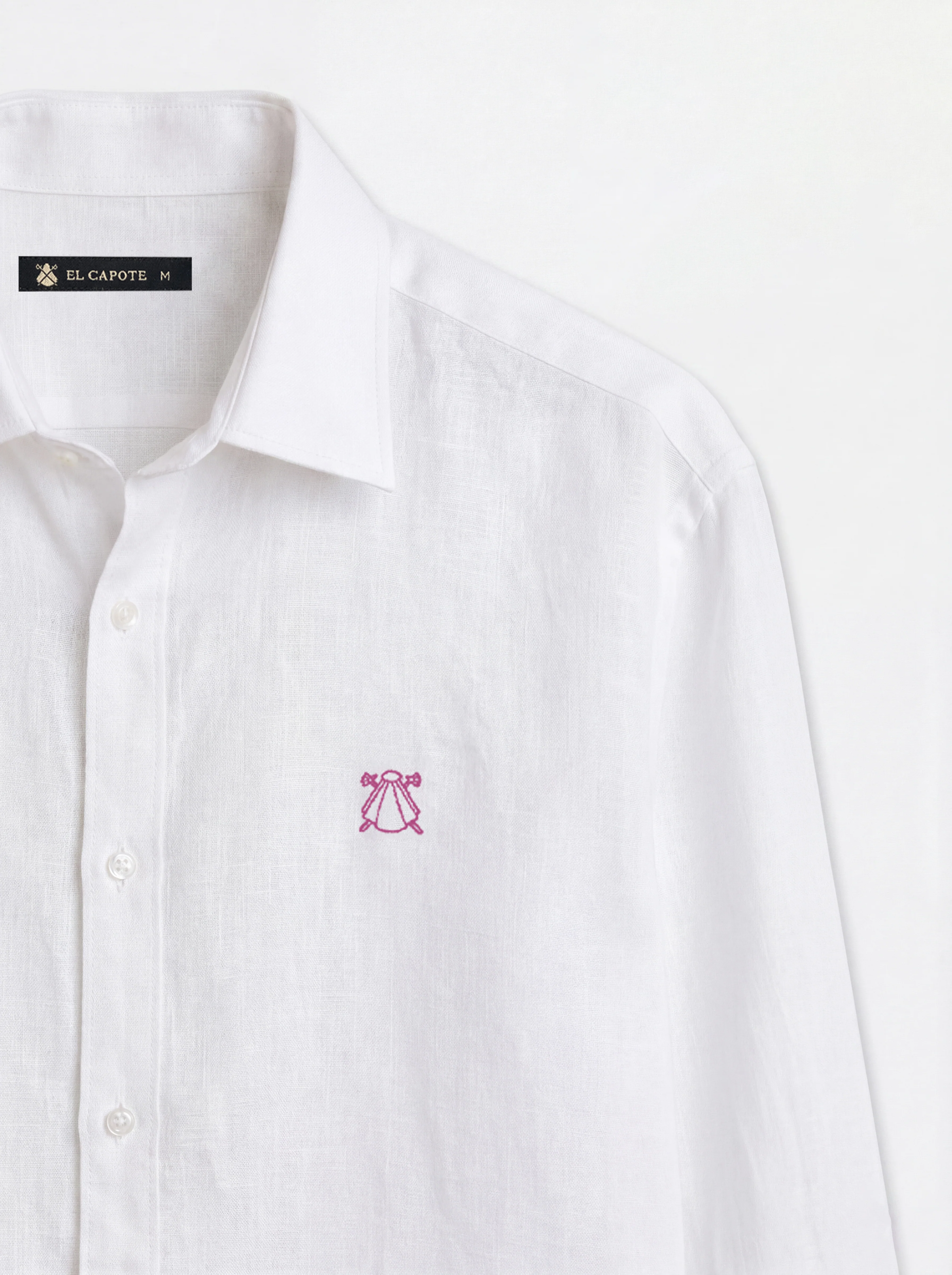 Camisa Blanca Lino Hombre - Image 4