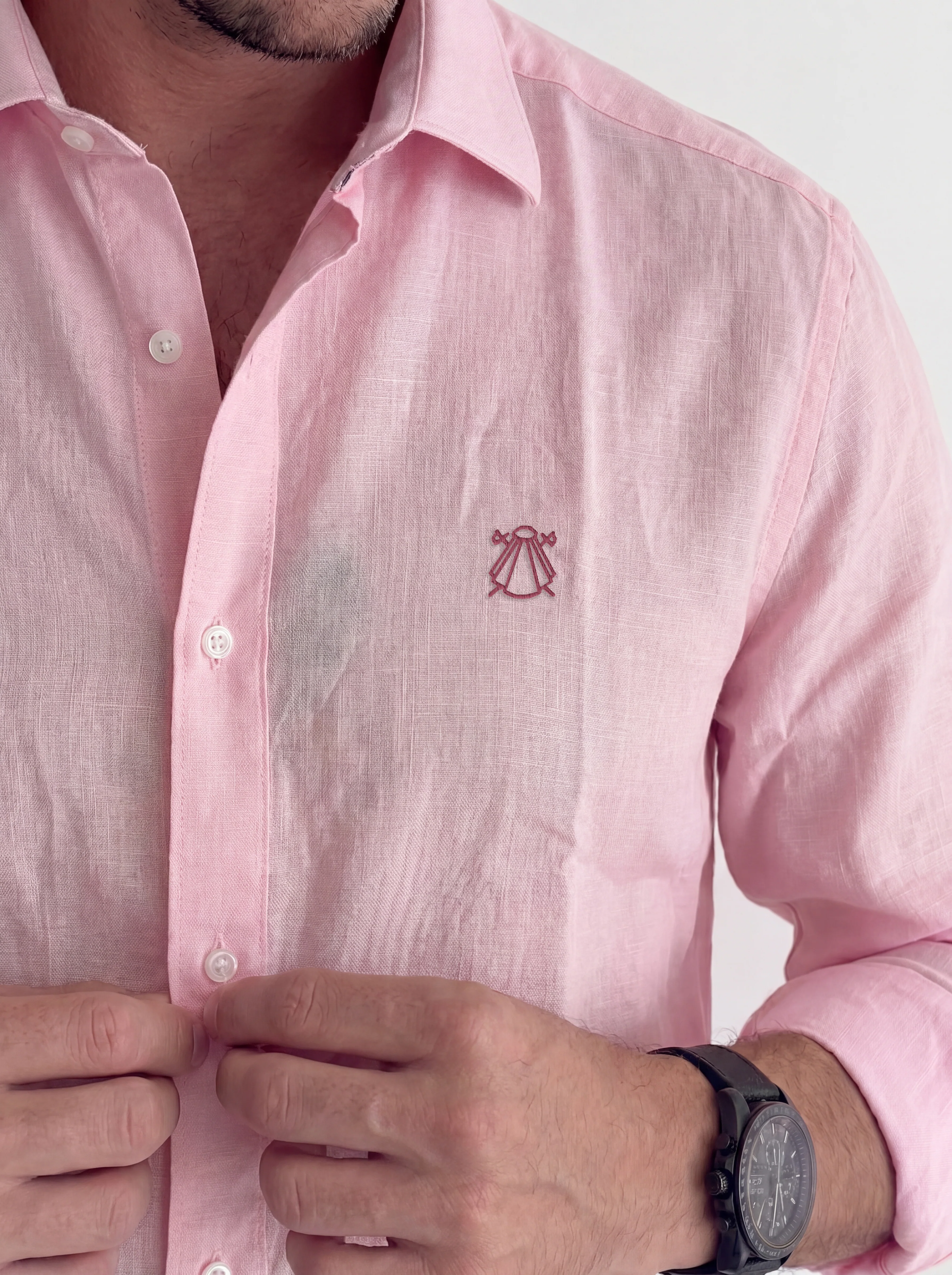 Camisa Rosa Palo Lino Hombre - Image 3