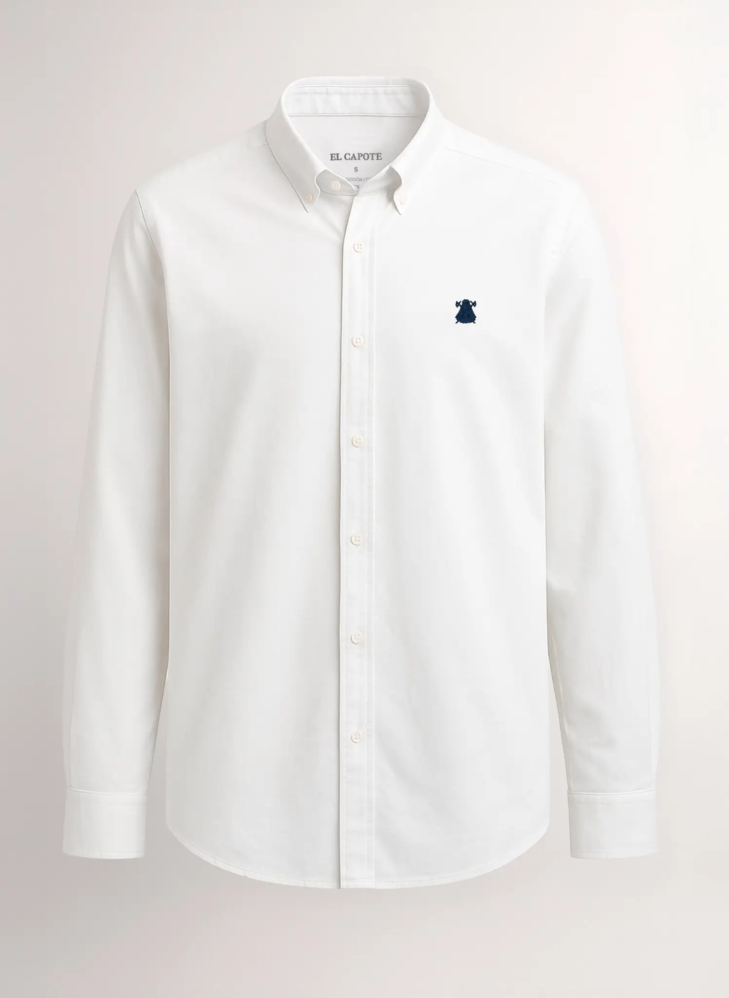 Camisa Blanca Cuello Botón Hombre - Image 2
