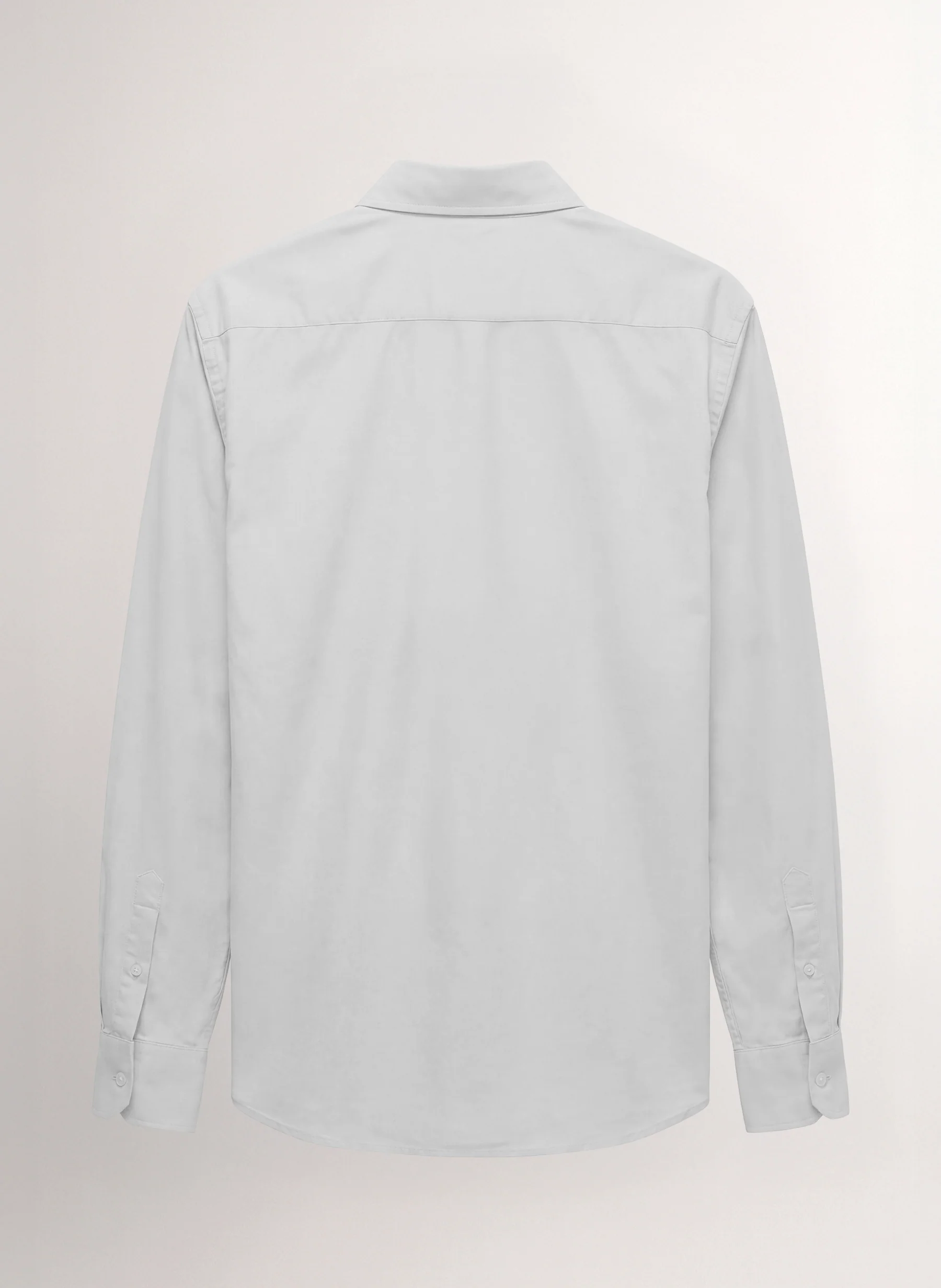 Camisa Blanca Popelín Cuello Botón Hombre - Image 3