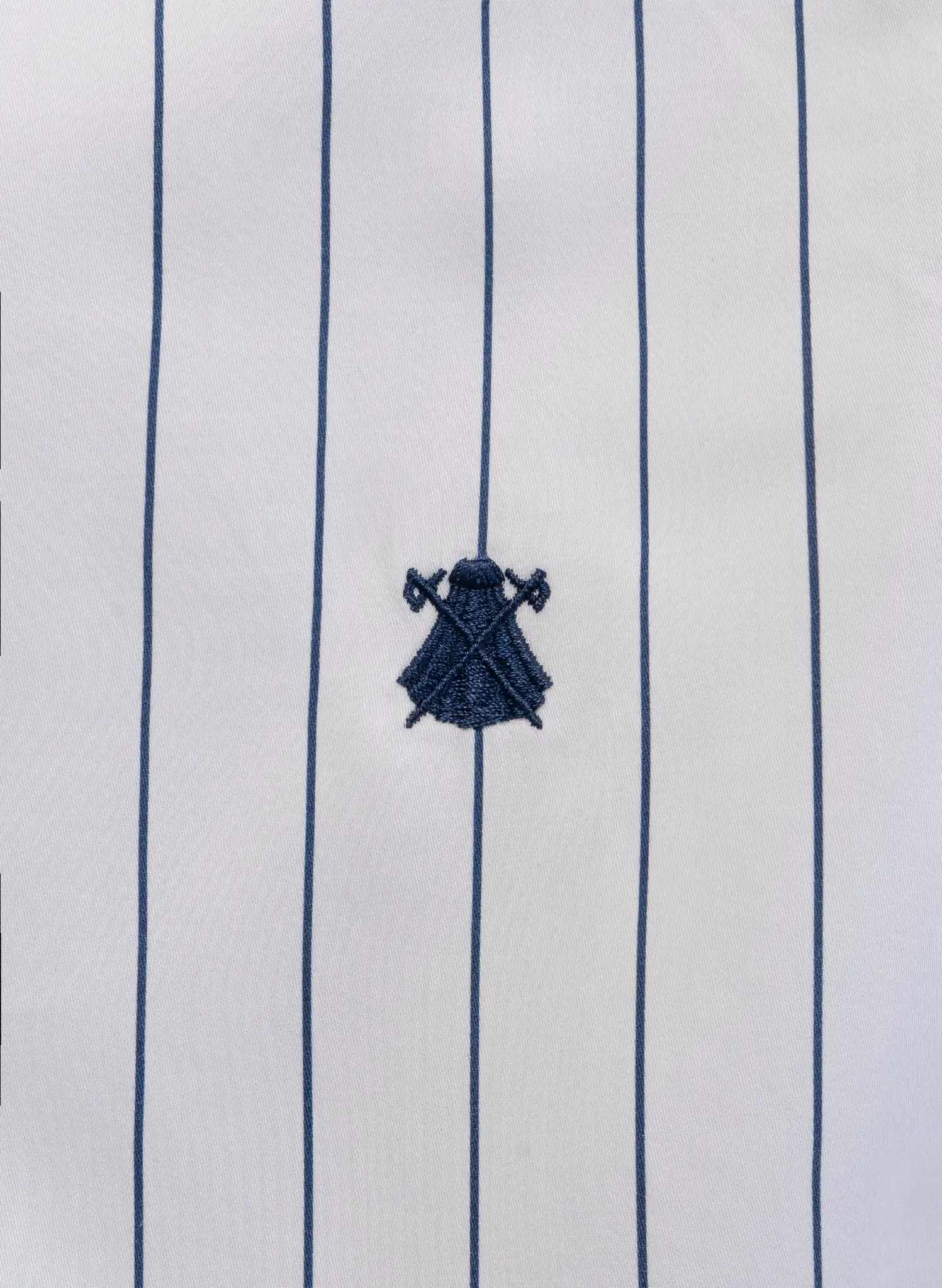 Camisa Blanca Raya Diplomática Mujer - Image 3