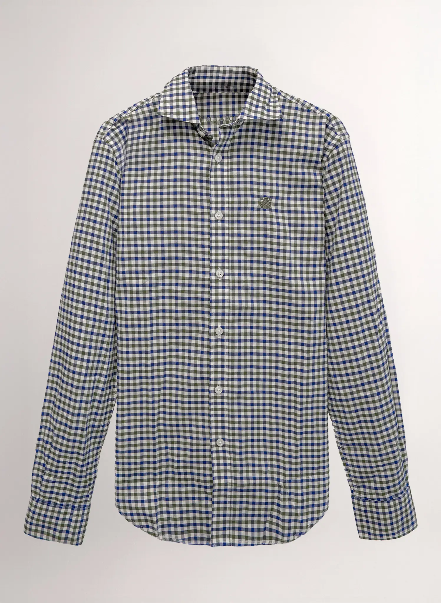 Camisa Cuadros Azules y Verdes Hombre - Image 2