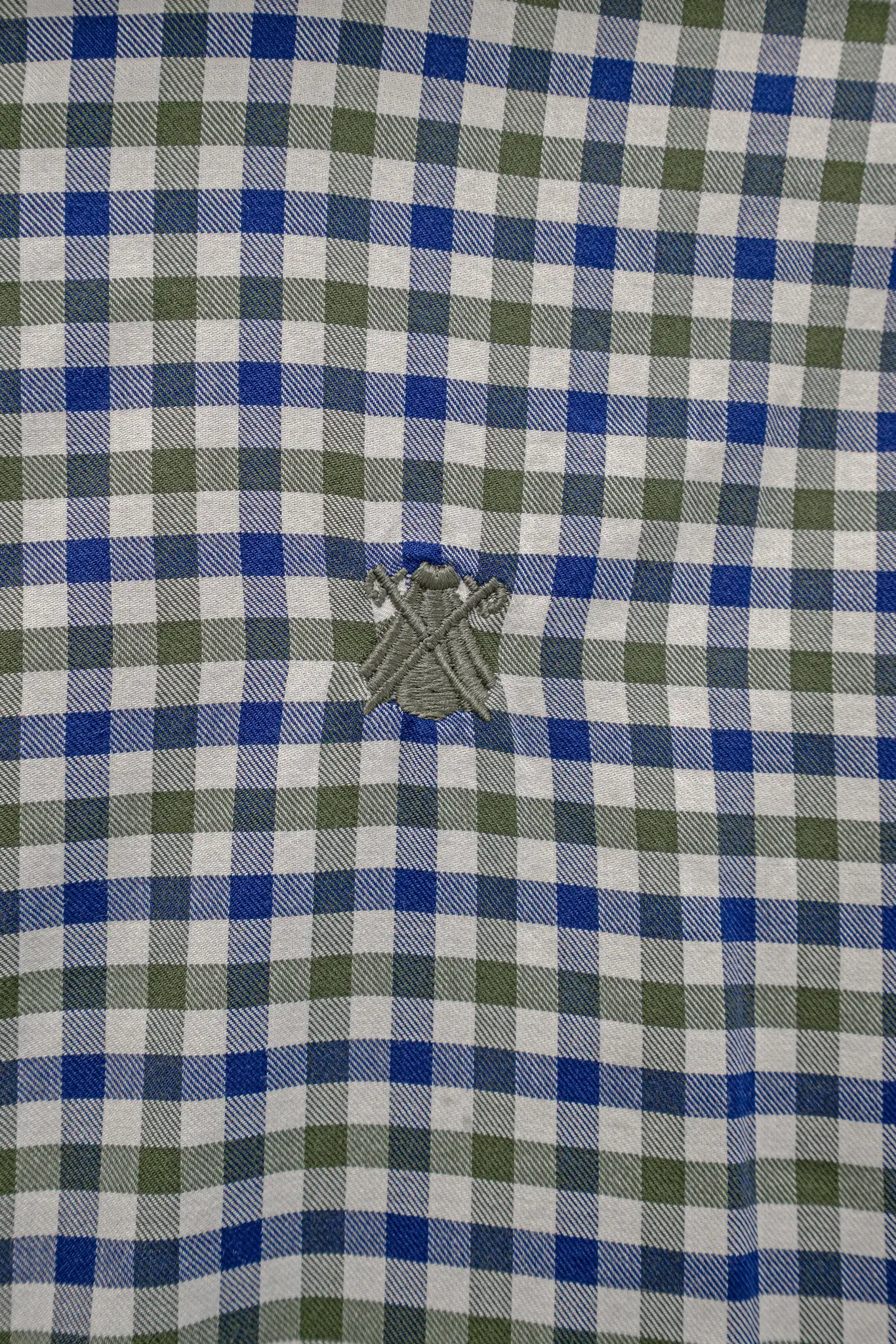 Camisa Cuadros Azules y Verdes Hombre - Image 3