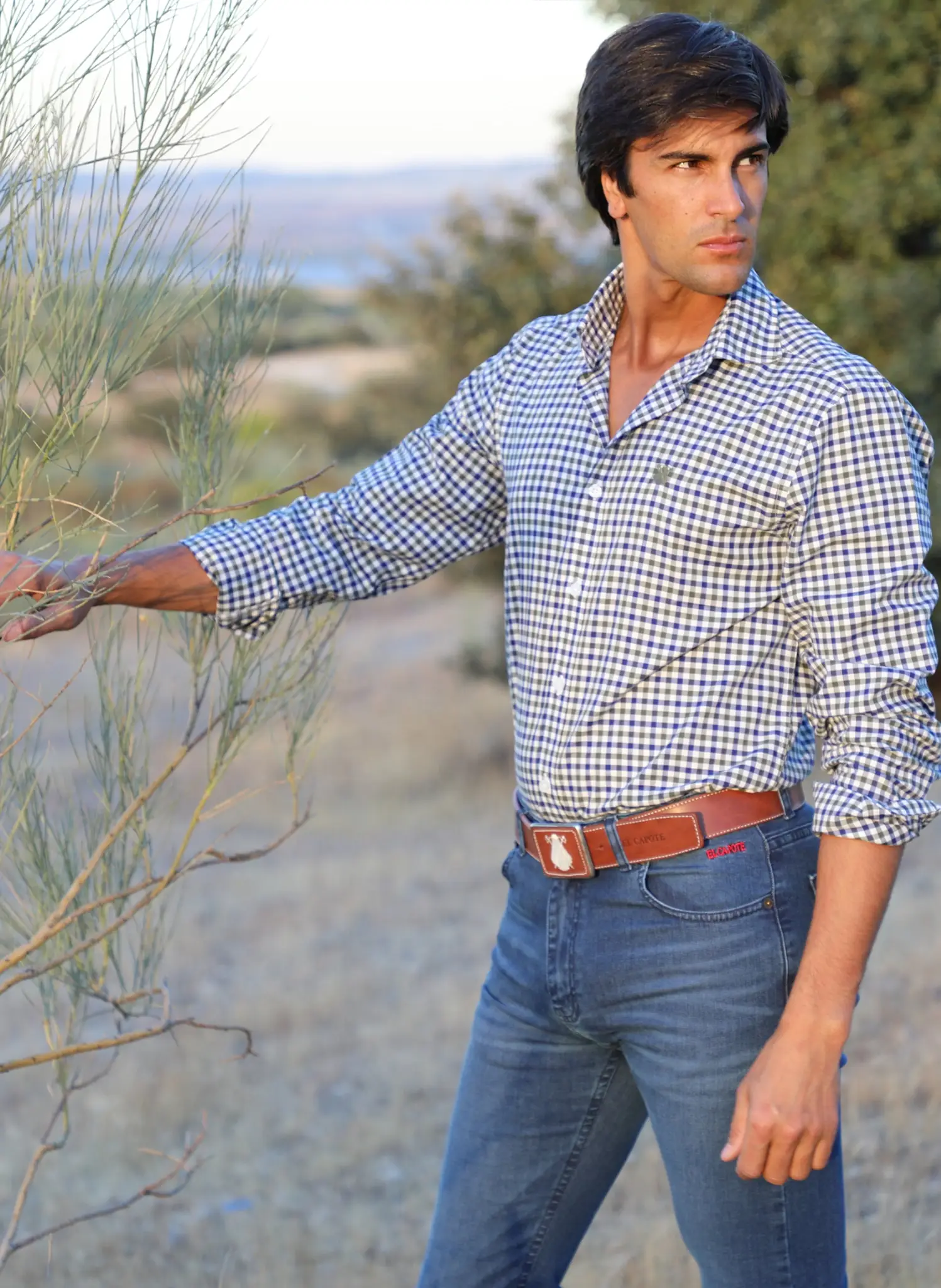 Camisa Cuadros Azules y Verdes Hombre - Image 4