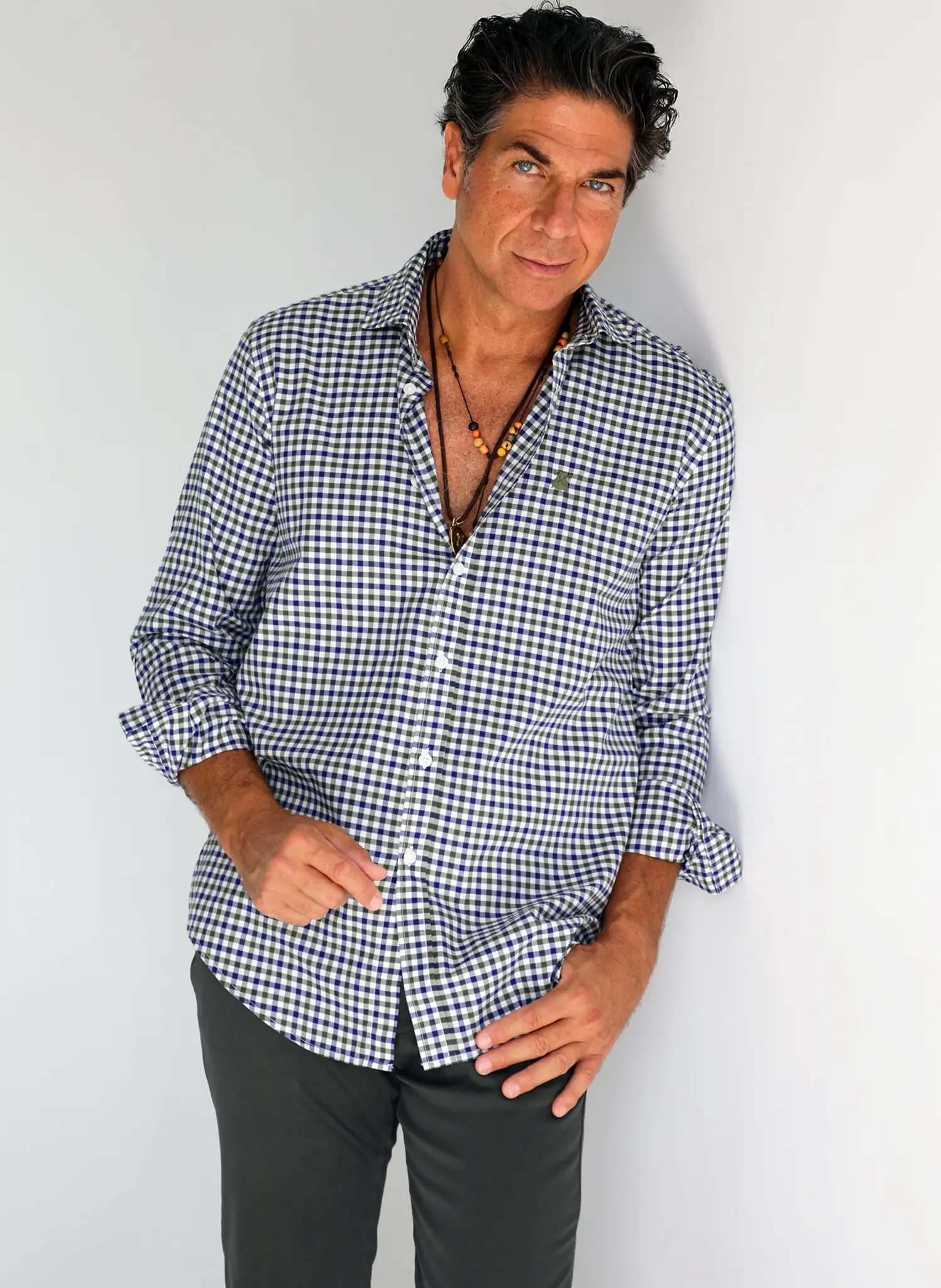 Camisa Cuadros Azules y Verdes Hombre - Image 7