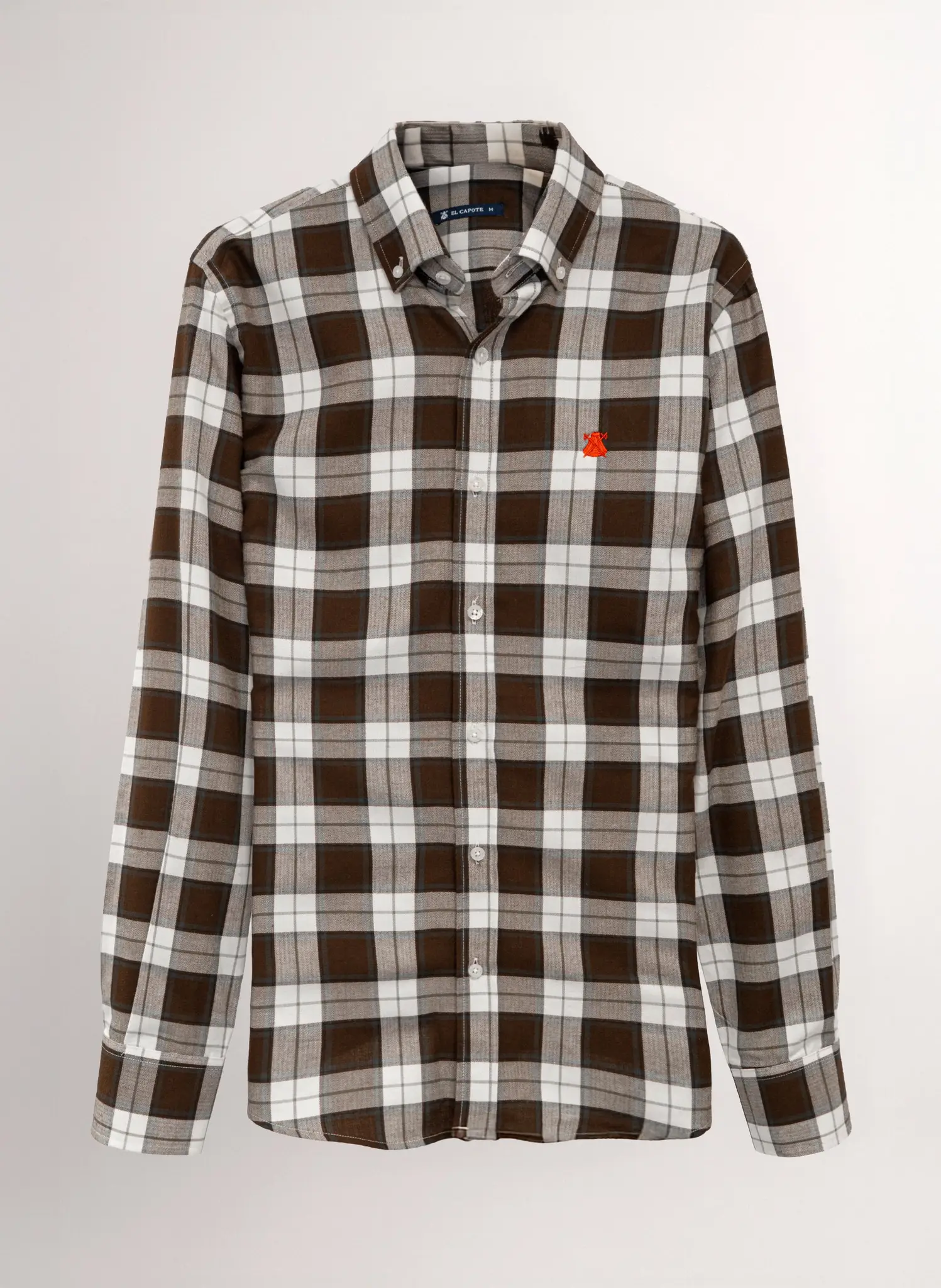 Camisa Cuadros Grandes Marrones Villela Hombre - Image 2