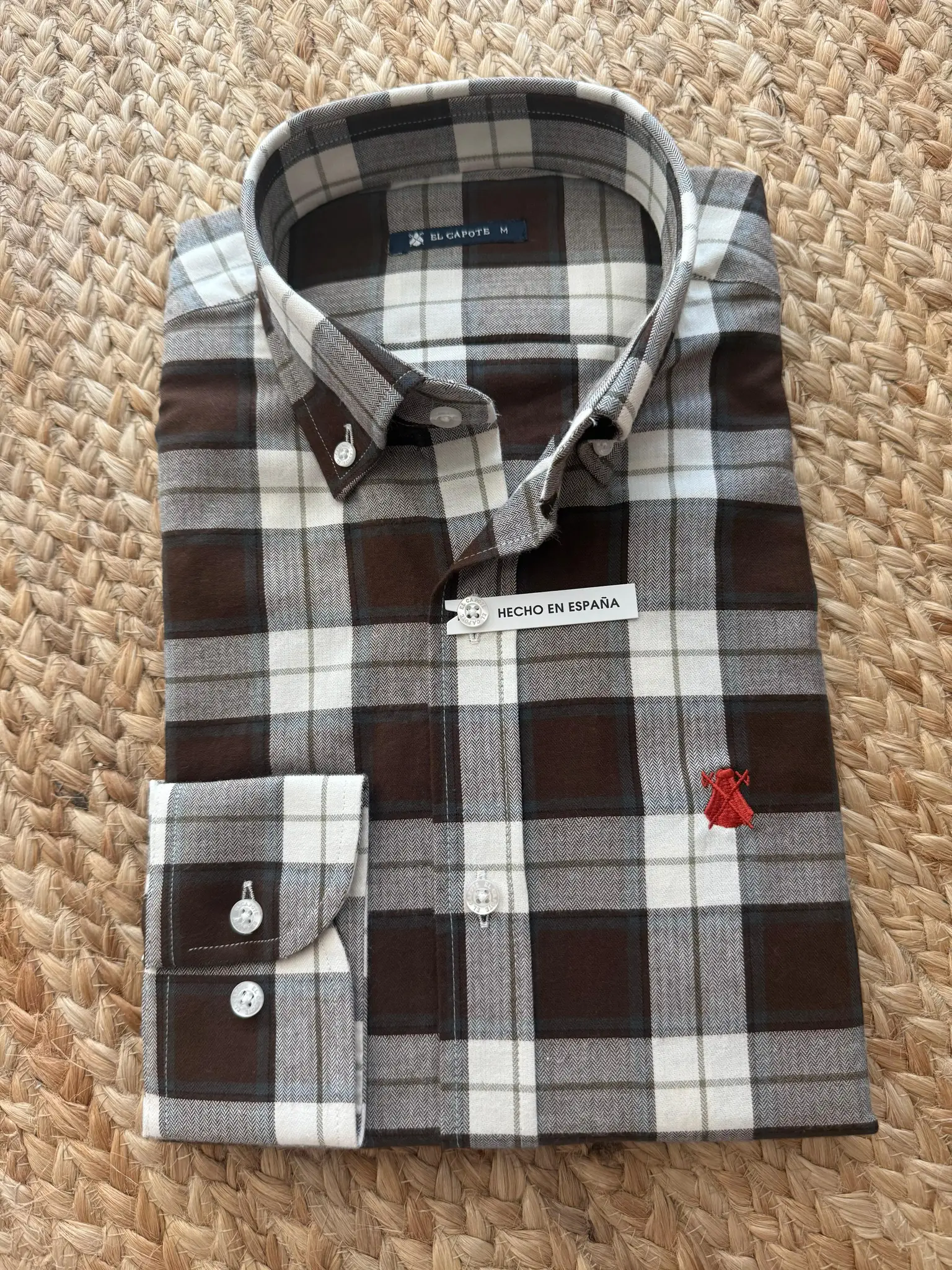 Camisa Cuadros Grandes Marrones Villela Hombre - Image 6