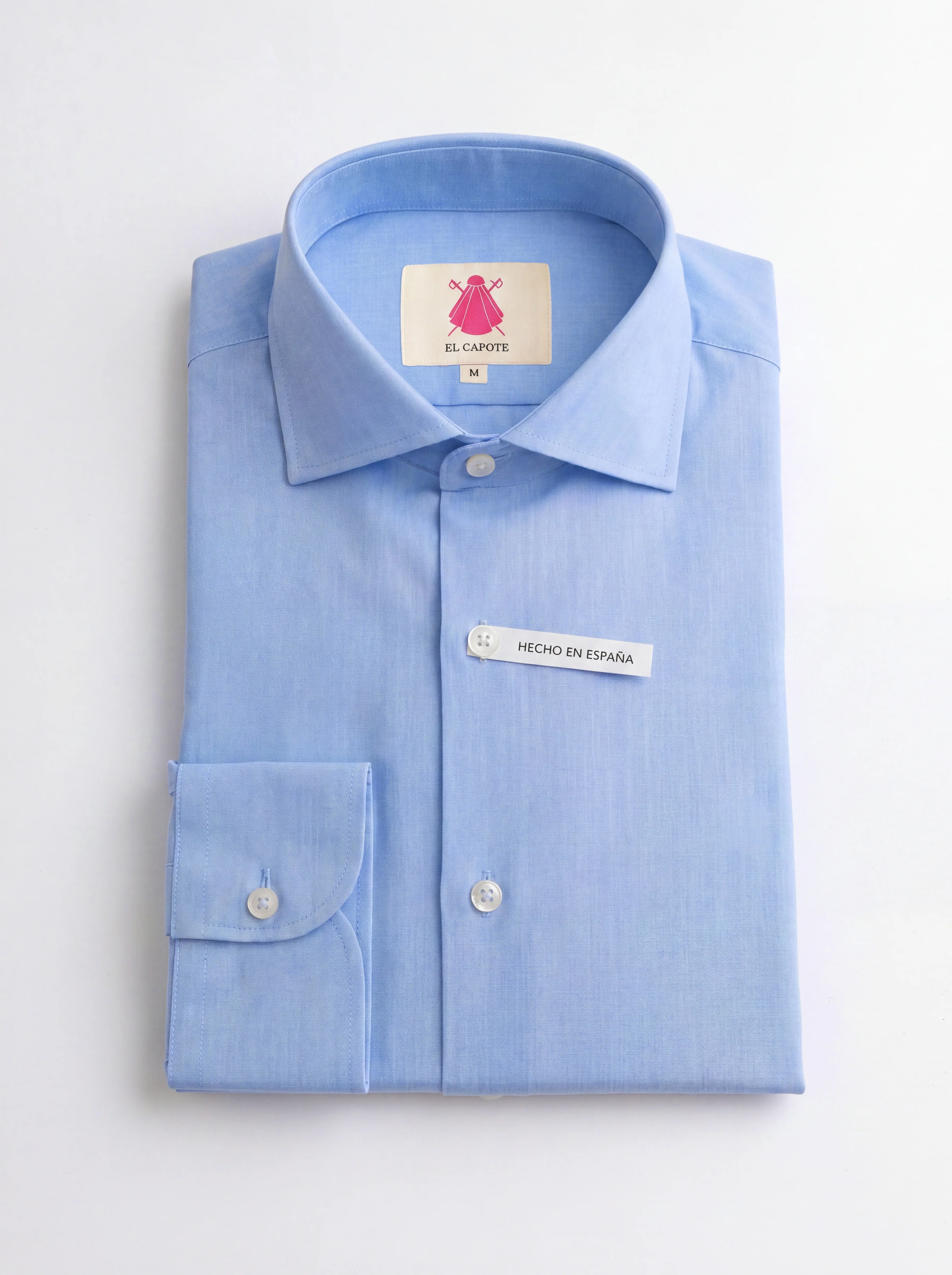 Camisa de Vestir Azul Fila Fil Hombre - Image 4