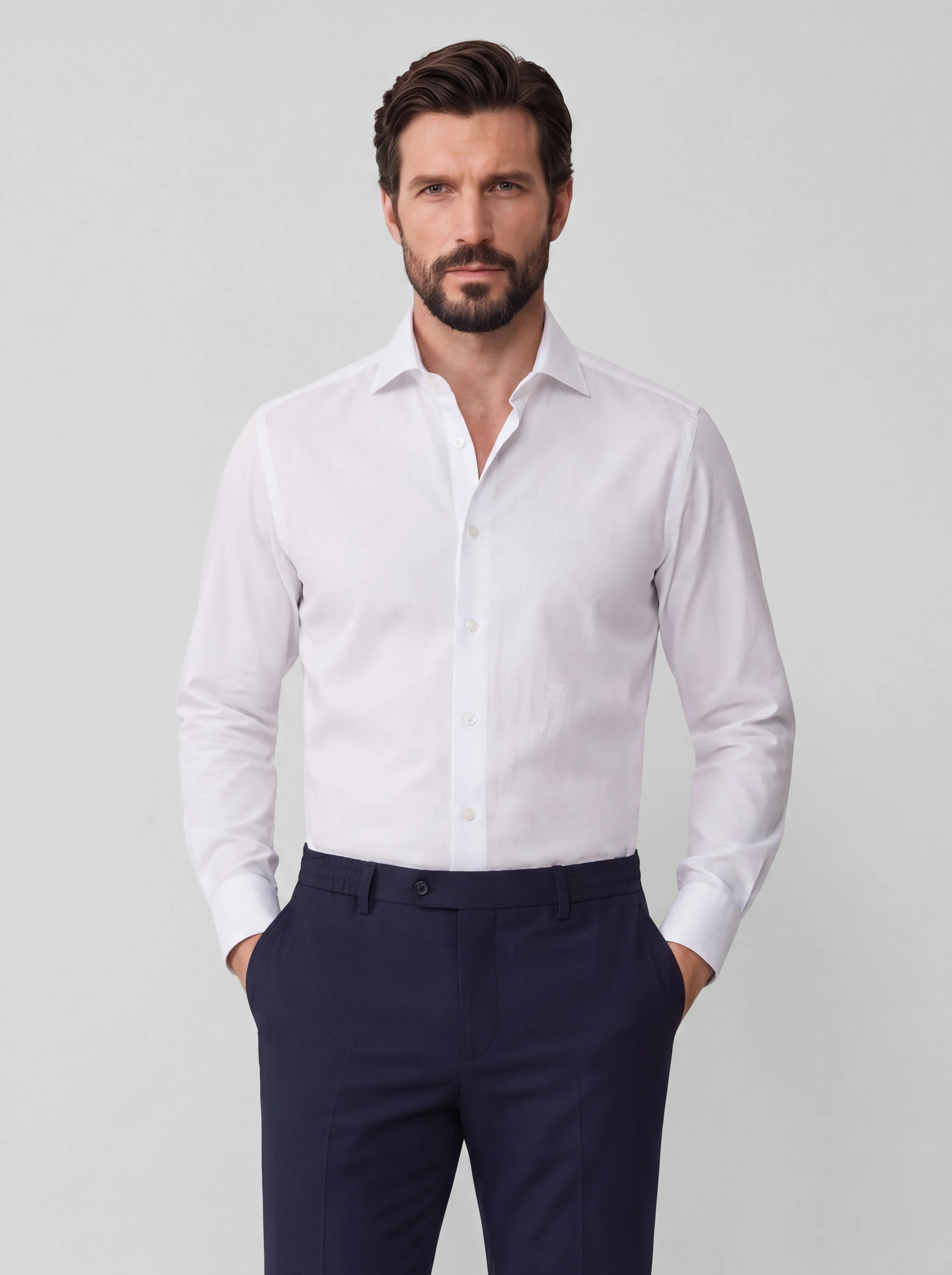 Camisa de Vestir Blanca Fila Fil Hombre