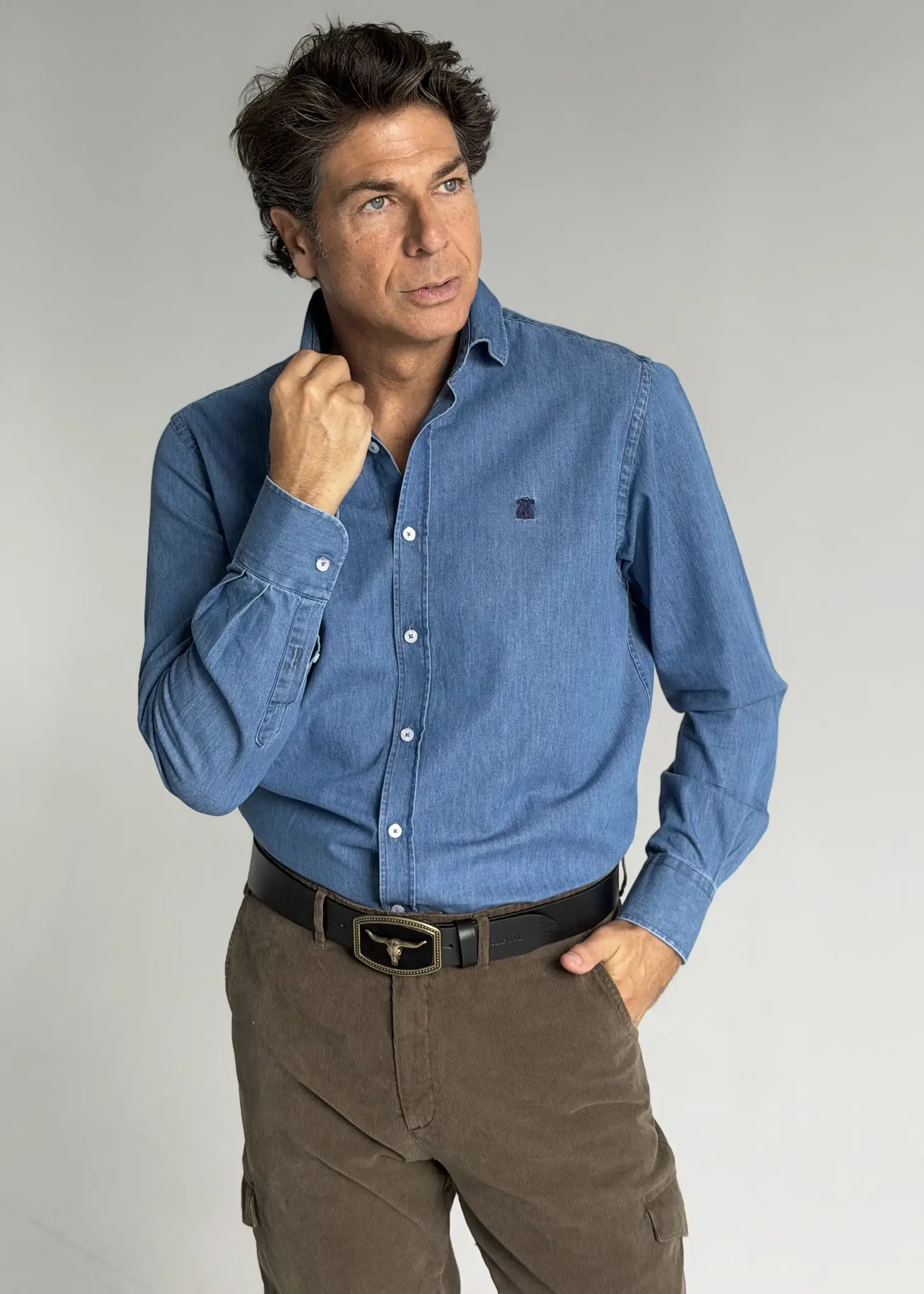Camisa Denim Classic Hombre - Image 3