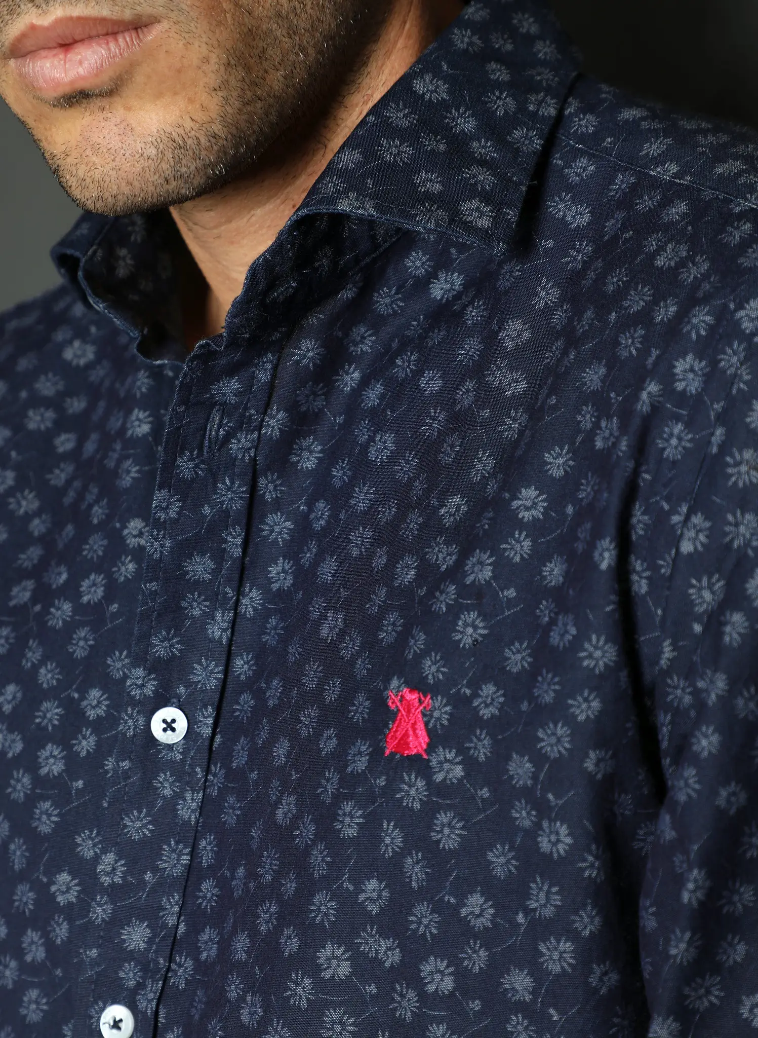 Camisa Hombre Denim Estampada - Image 4