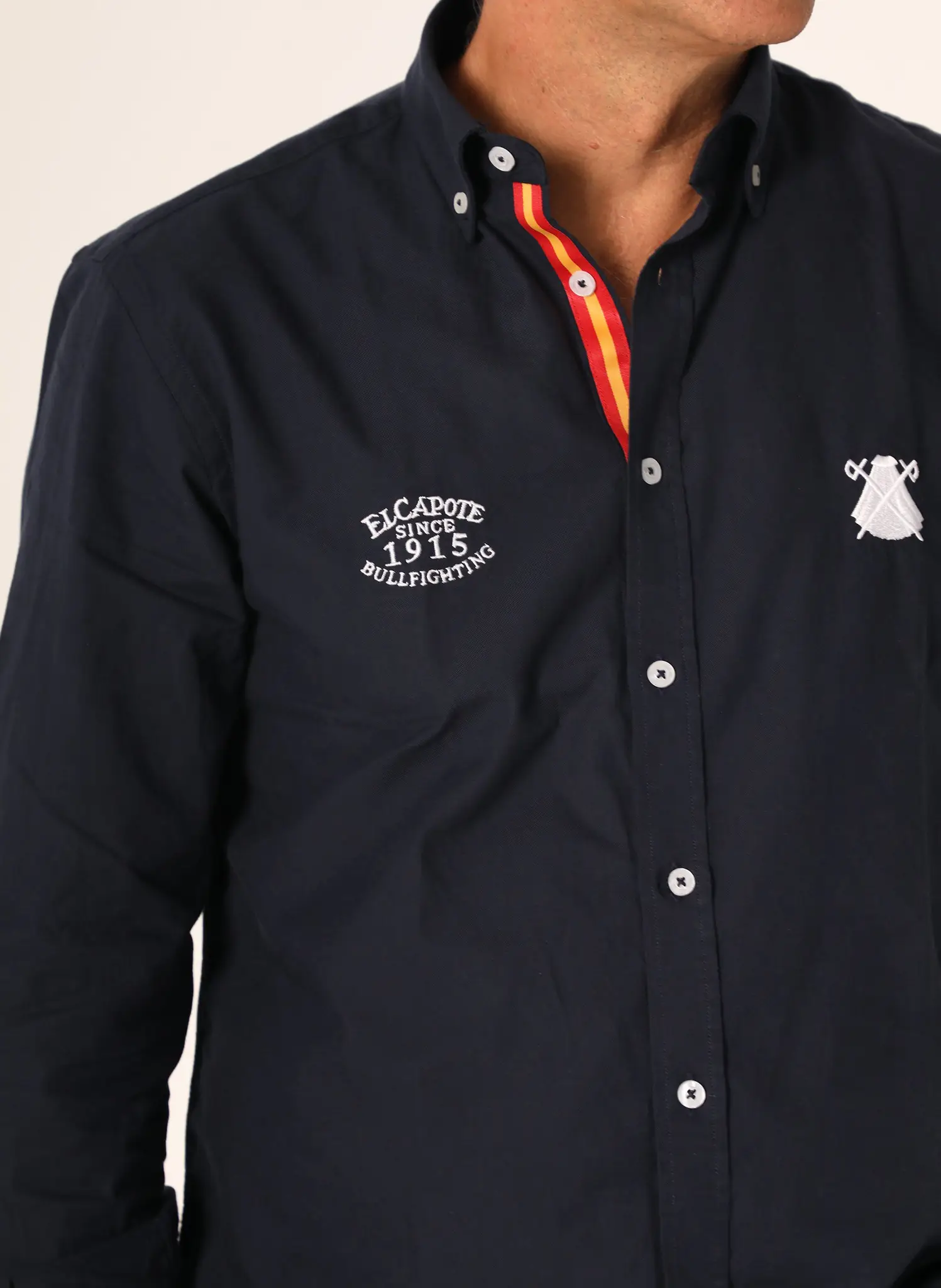 Camisa Azul Marino Regata España Hombre - Image 2