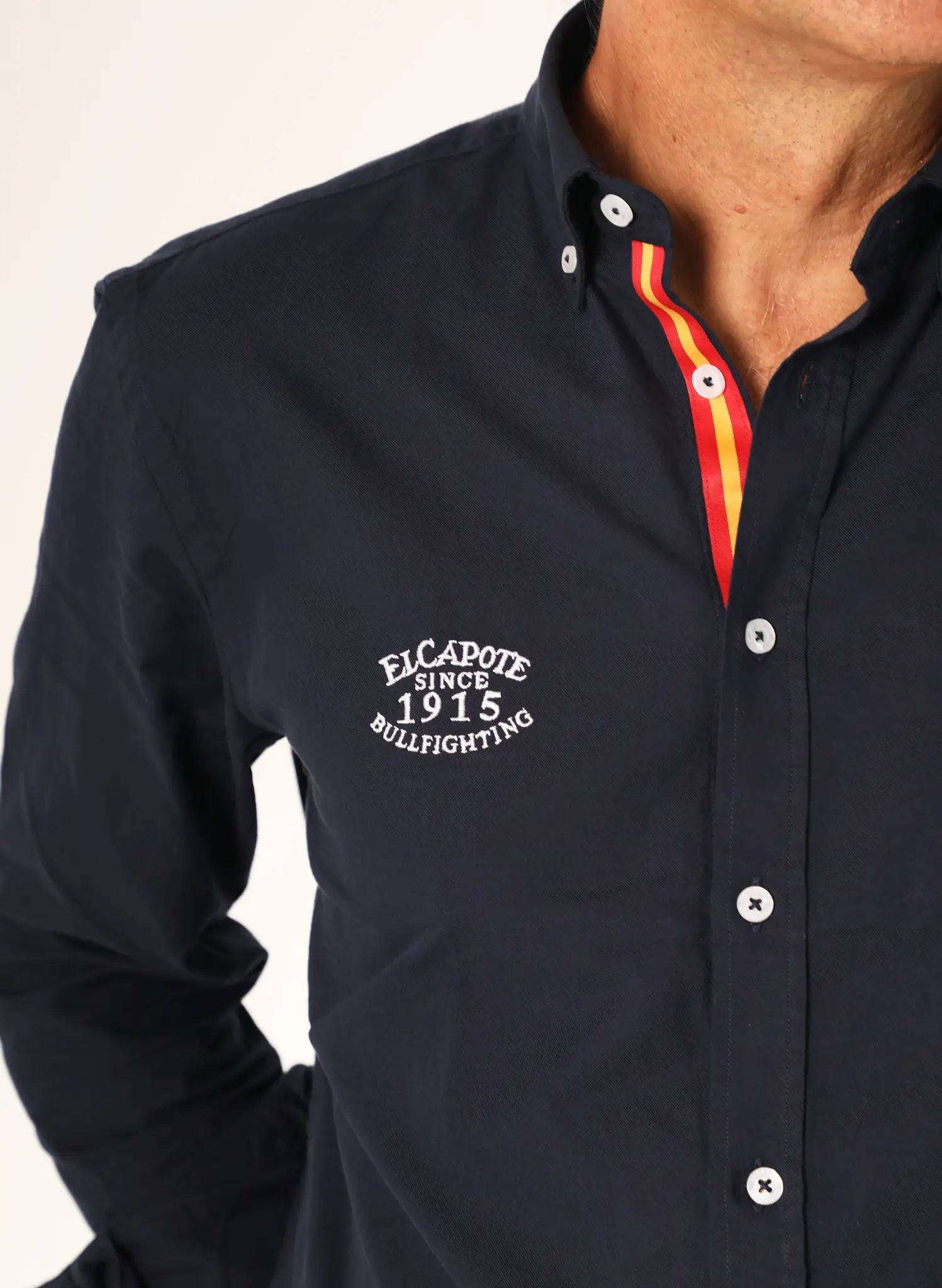 Camisa Azul Marino Regata España Hombre - Image 5