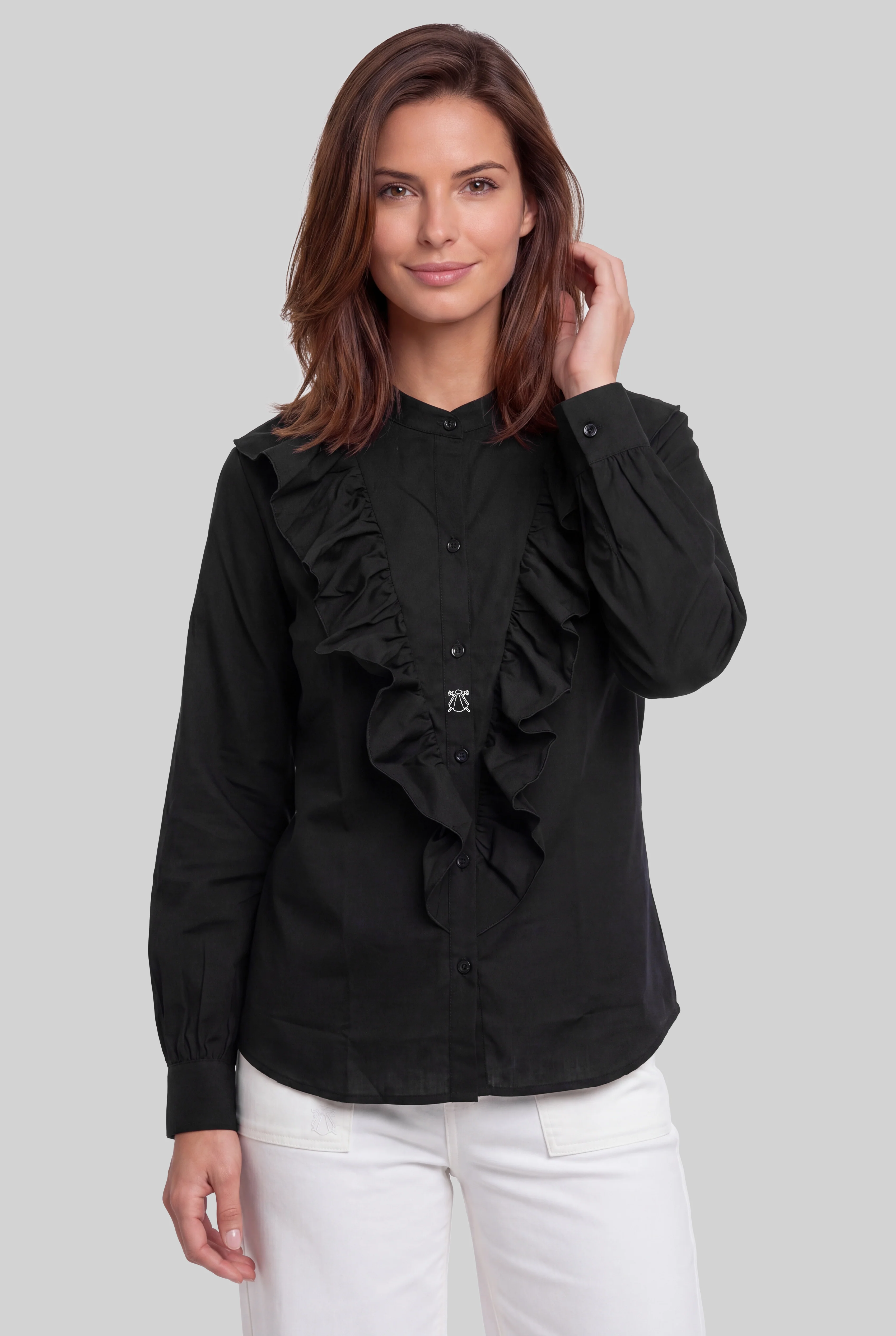 Camisa Negra Flamenca Mujer