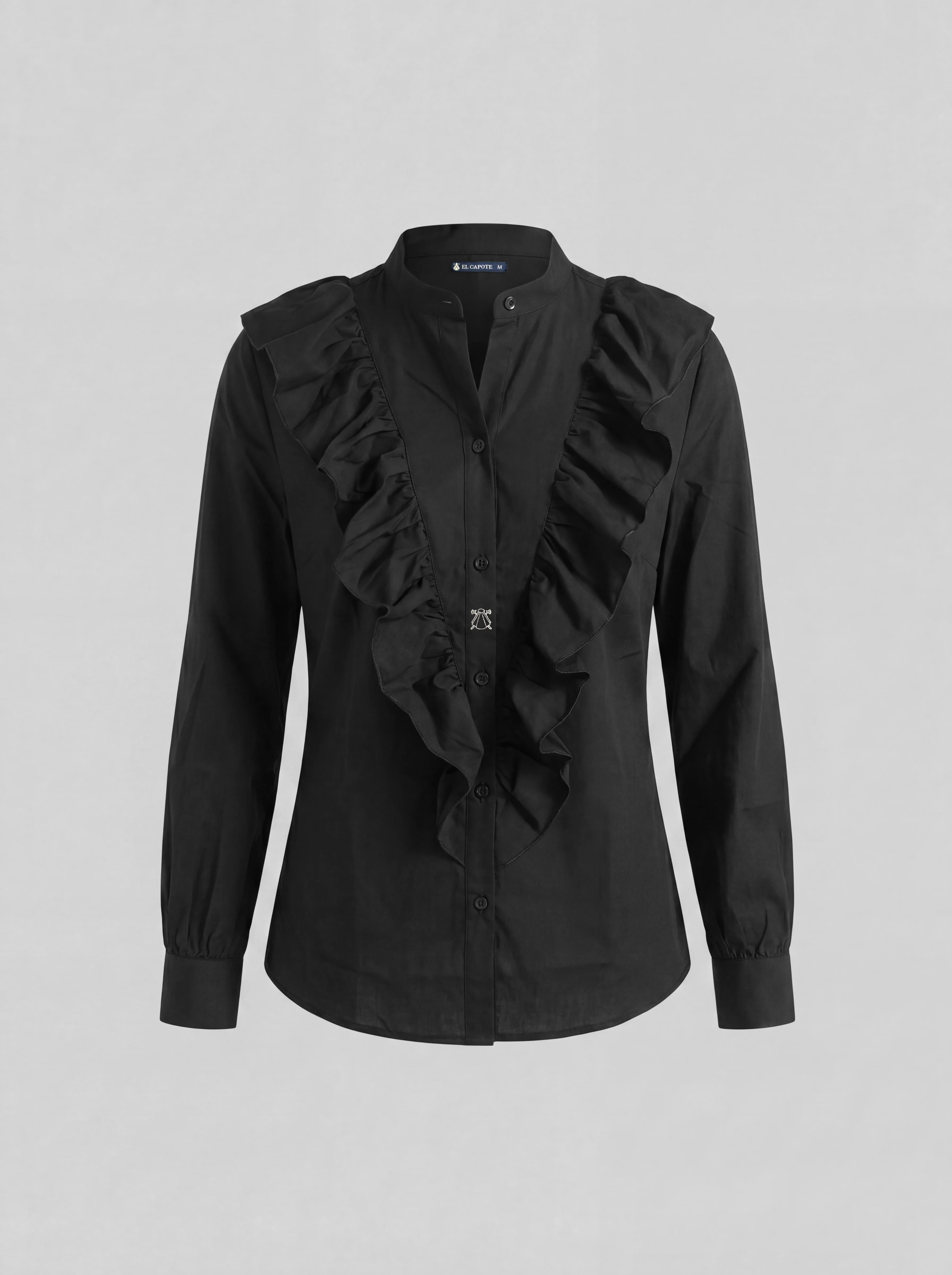Camisa Negra Flamenca Mujer - Image 2
