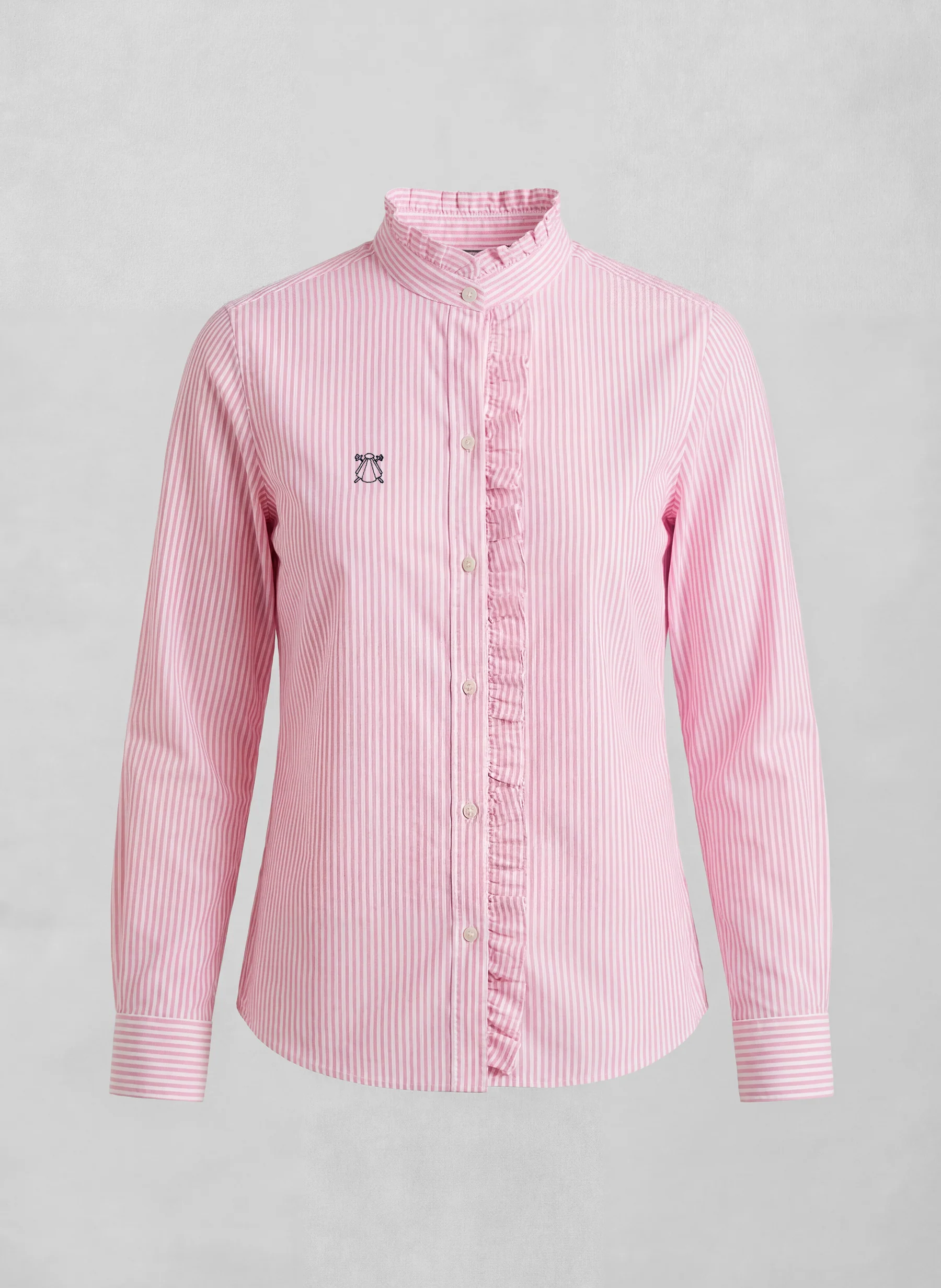 Camisa Rayas Sersuker Rosa Mujer - Image 2