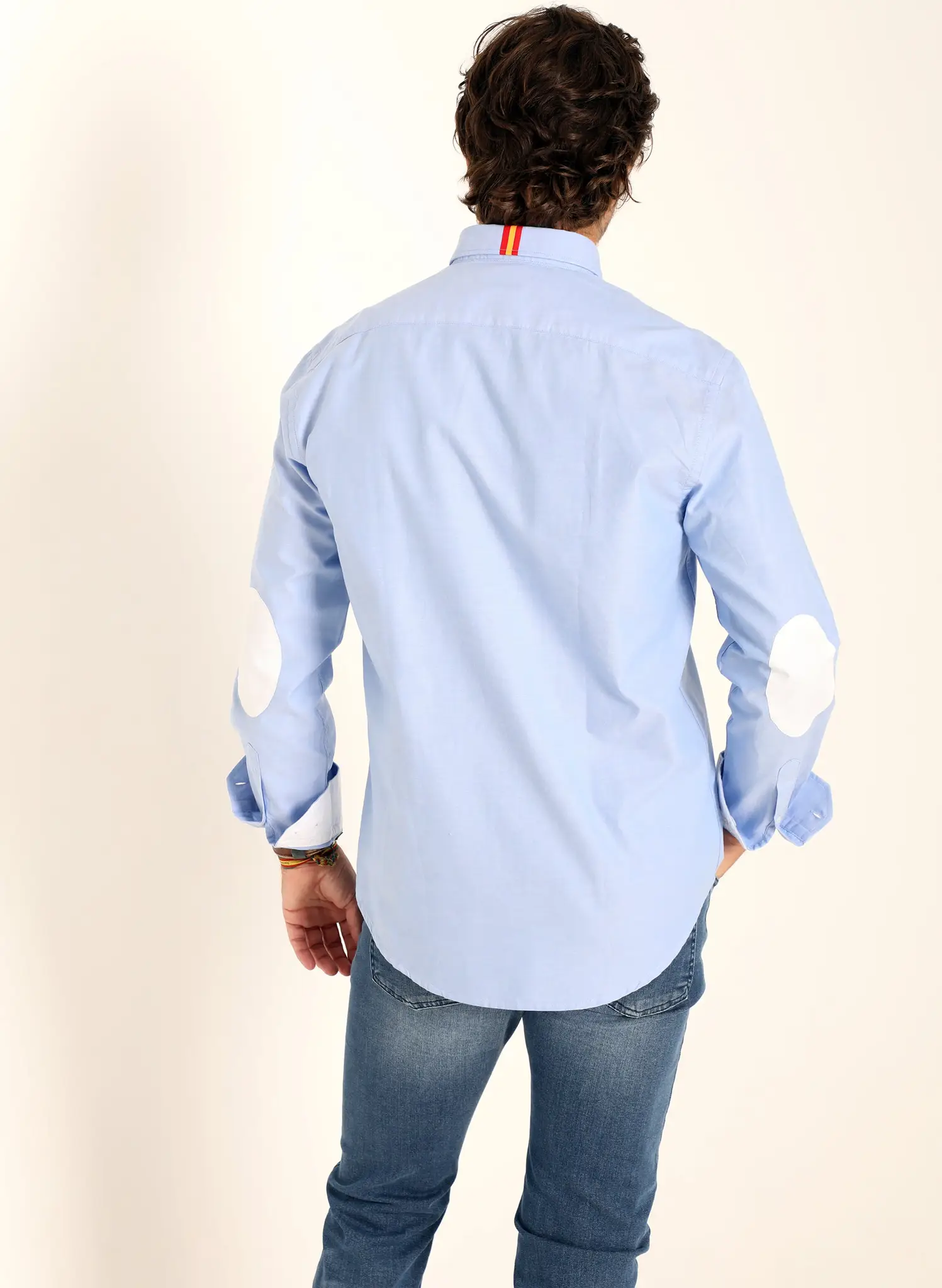 Camisa Regata España Azul Oxford Hombre - Image 4