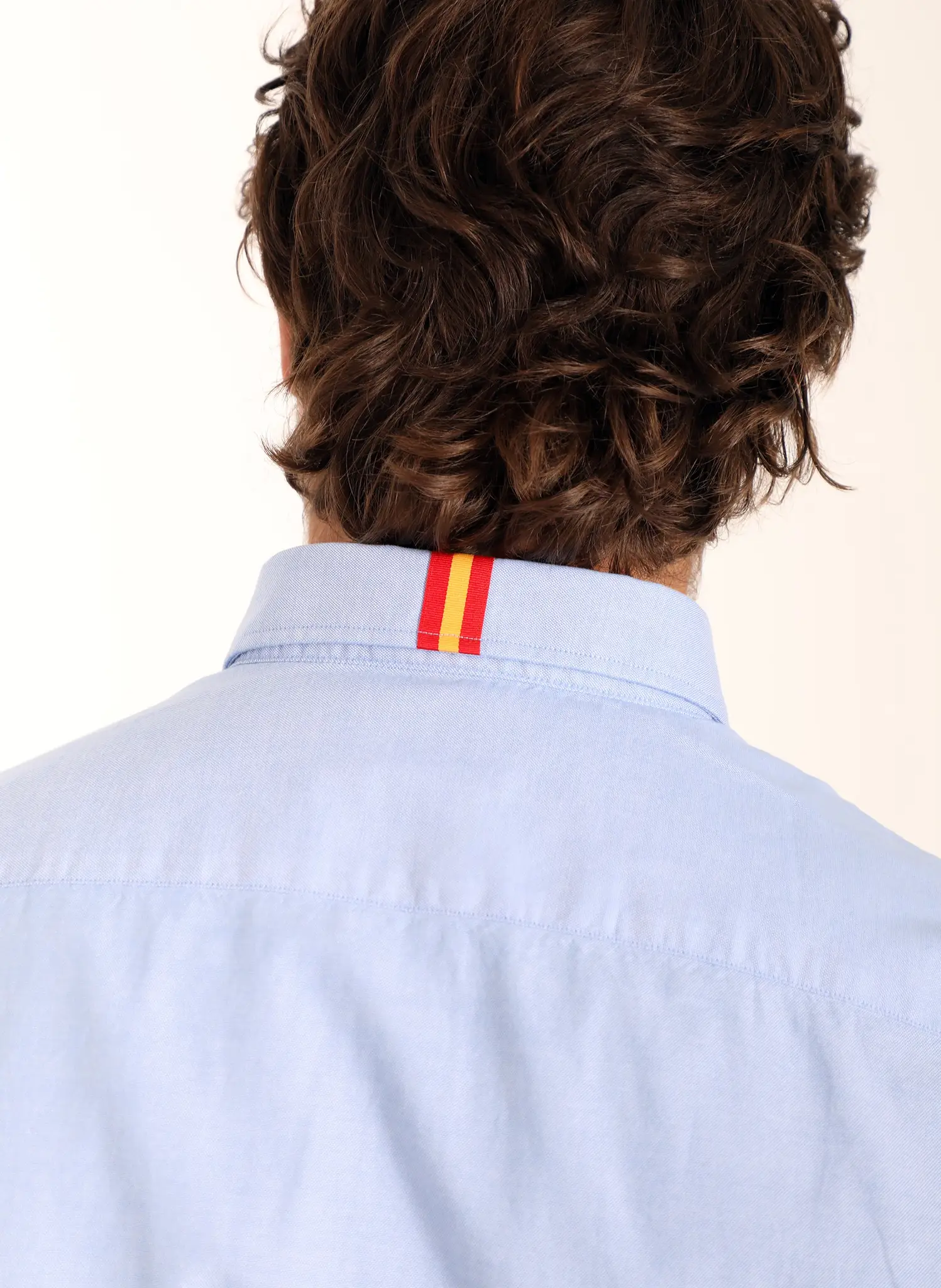 Camisa Regata España Azul Oxford Hombre - Image 5