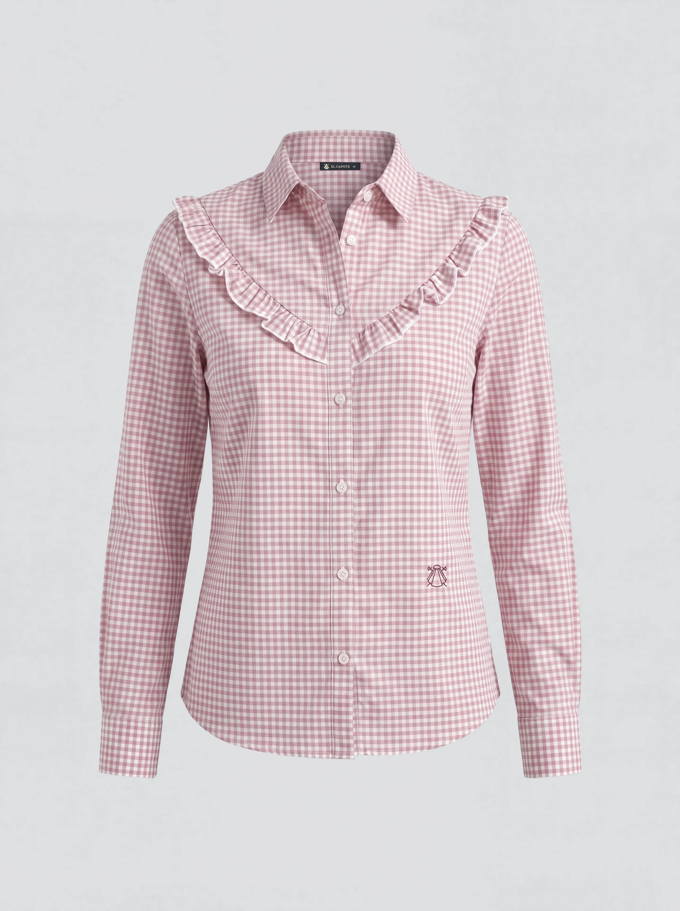 Camisa Rodeo Vichy Rosa Mujer - Image 2