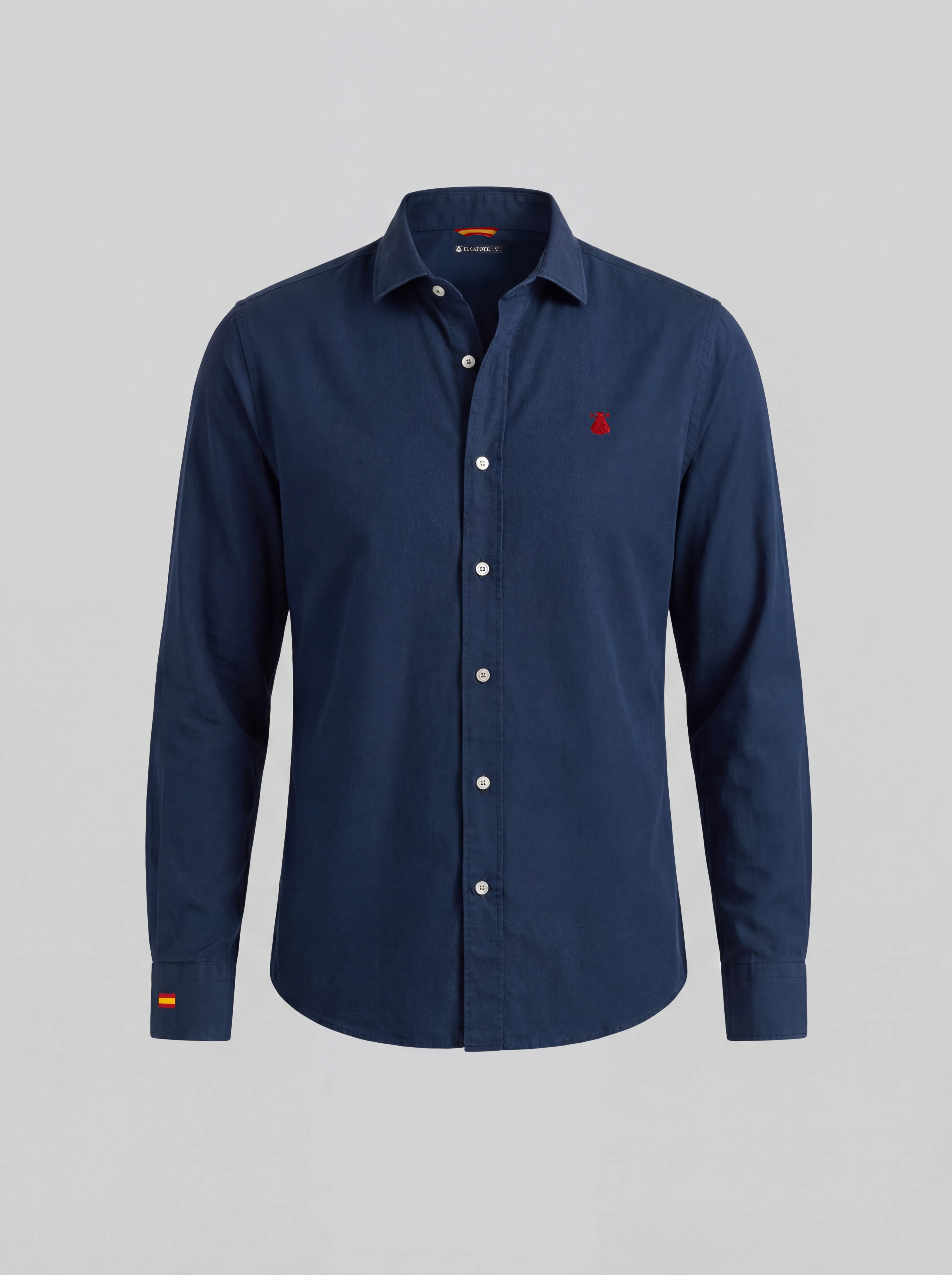 Camisa Azul Bandera España Puño Hombre - Image 2