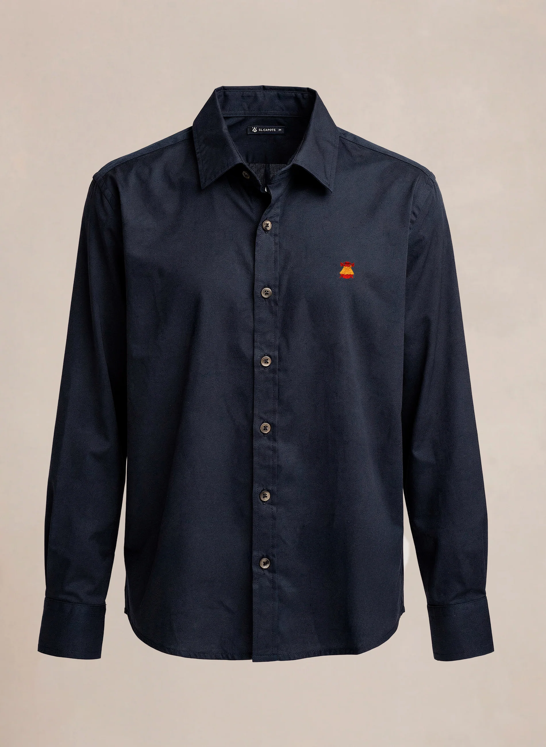 Camisa Sarga Azul España Hombre - Image 2