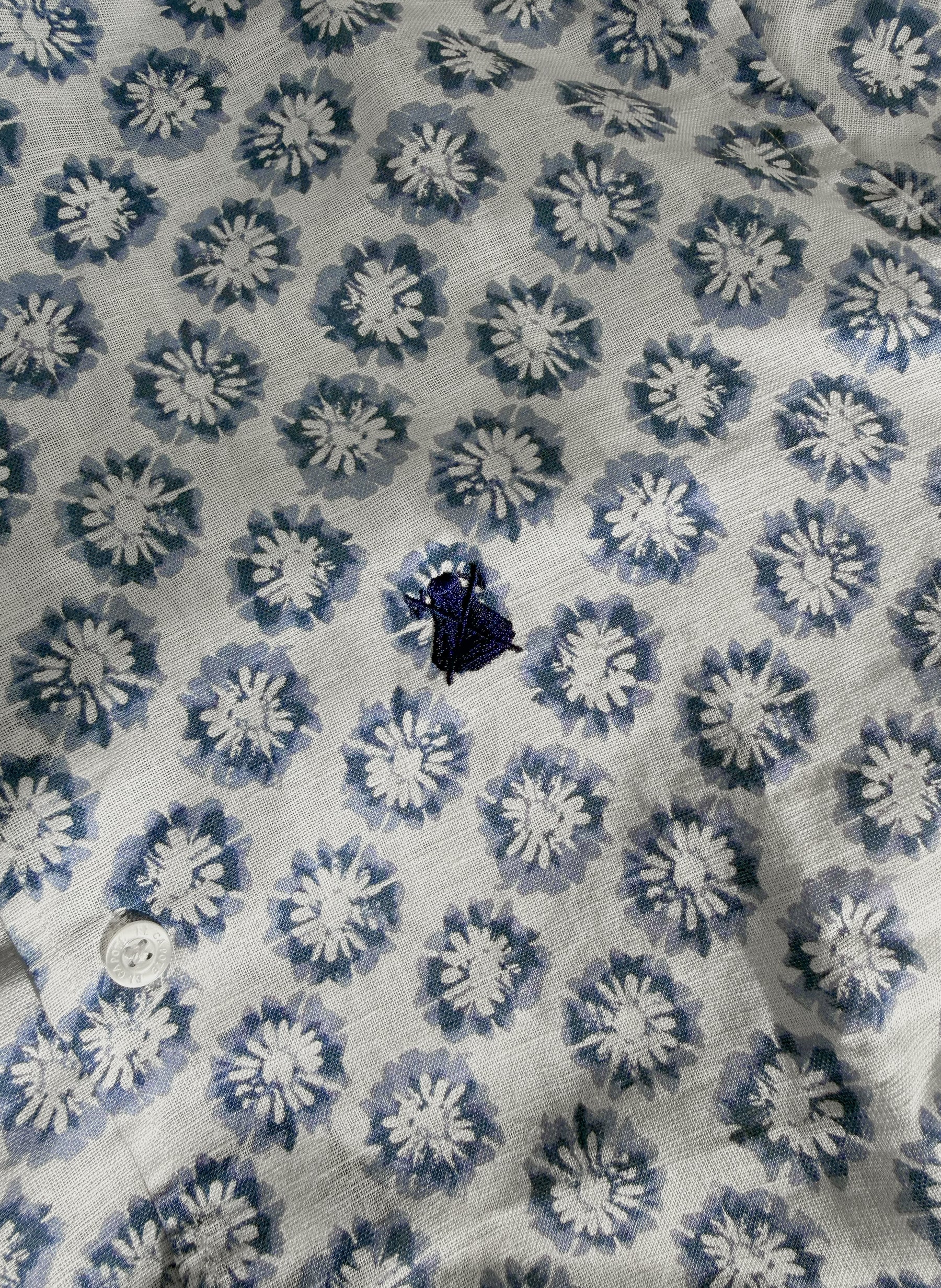 Camisa Soles Azules Lino Hombre - Image 4
